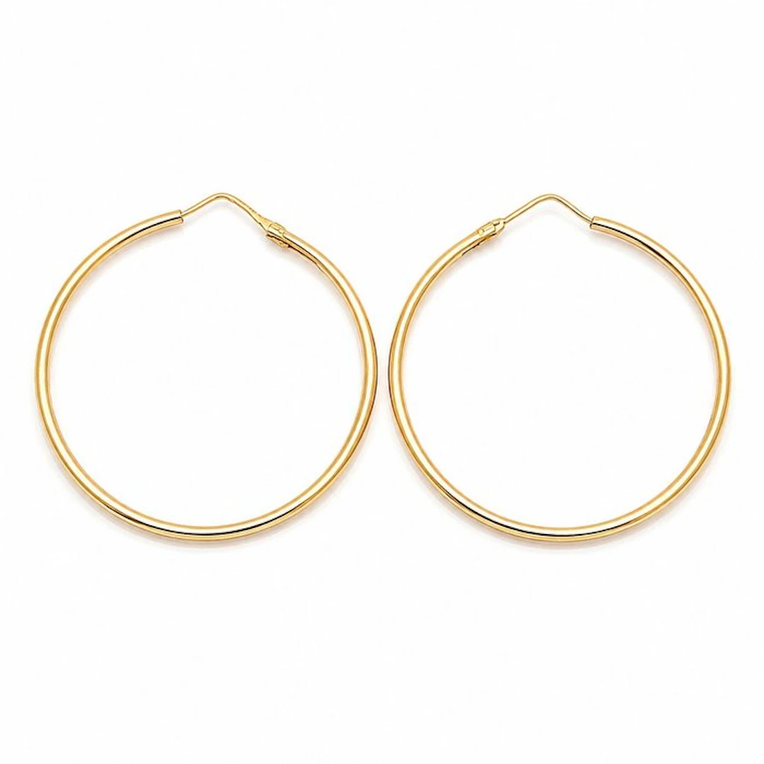 Earrings - 18 kt. Yellow gold - Made in Italy - Handmade