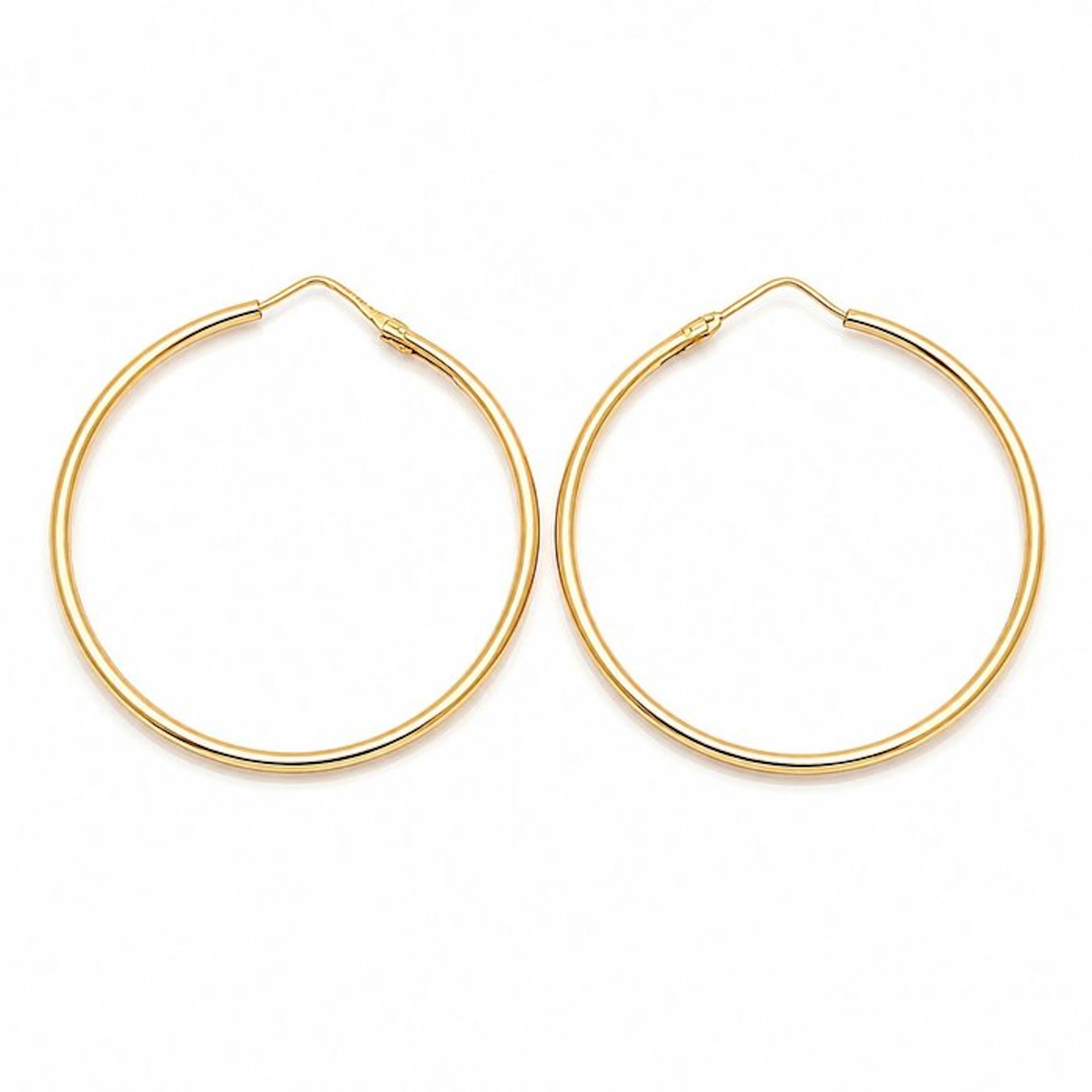 Earrings - 18 kt. Yellow gold - Made in Italy - Handmade