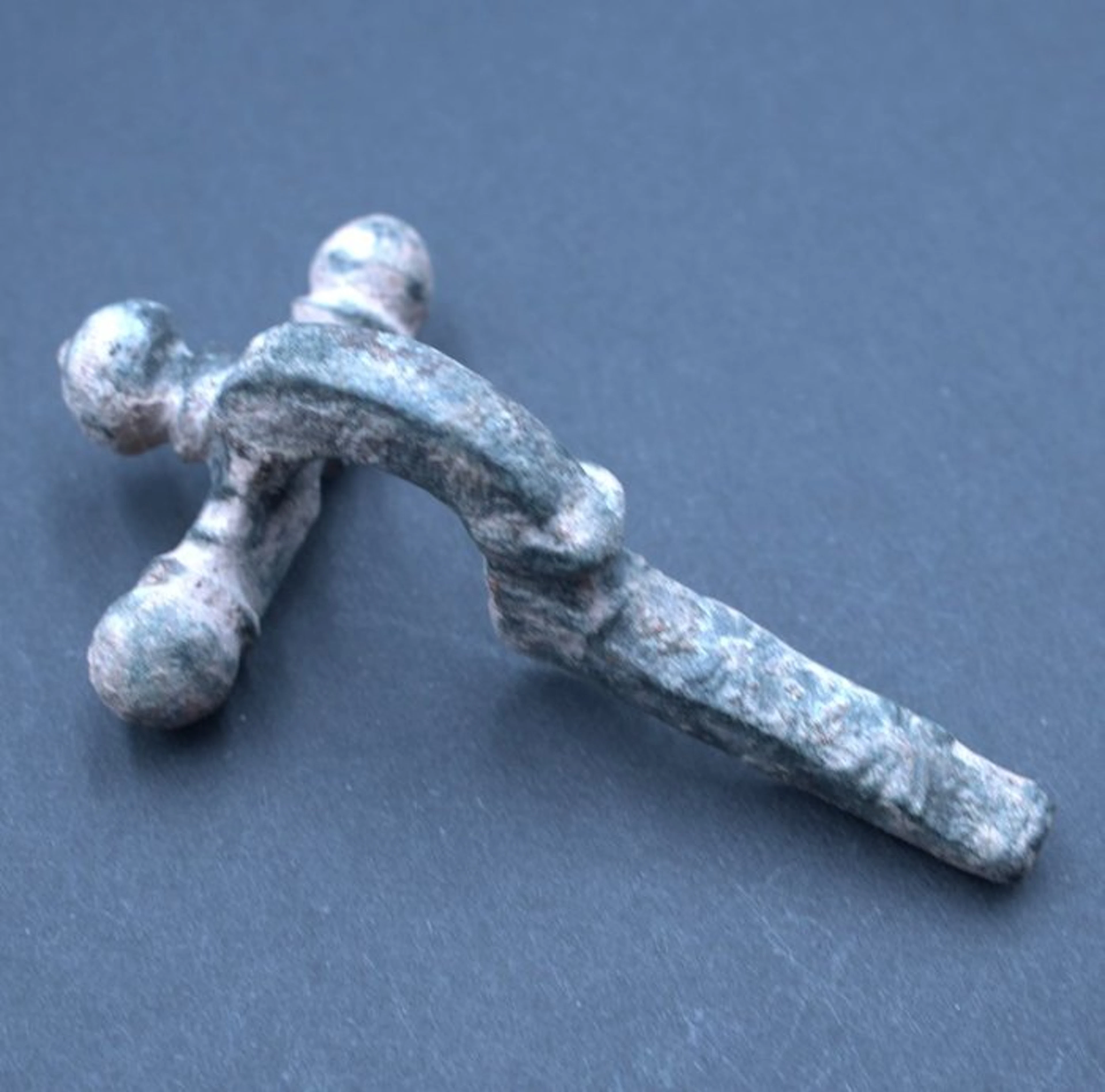 Ancient Roman Bronze Crossbow Fibula – Pröttel Type 3-4