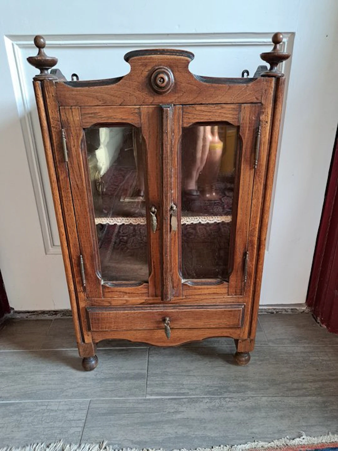 Medicine cabinet - Miniature cabinet - Wood, Glass - Masterpiece Height: 71 cm