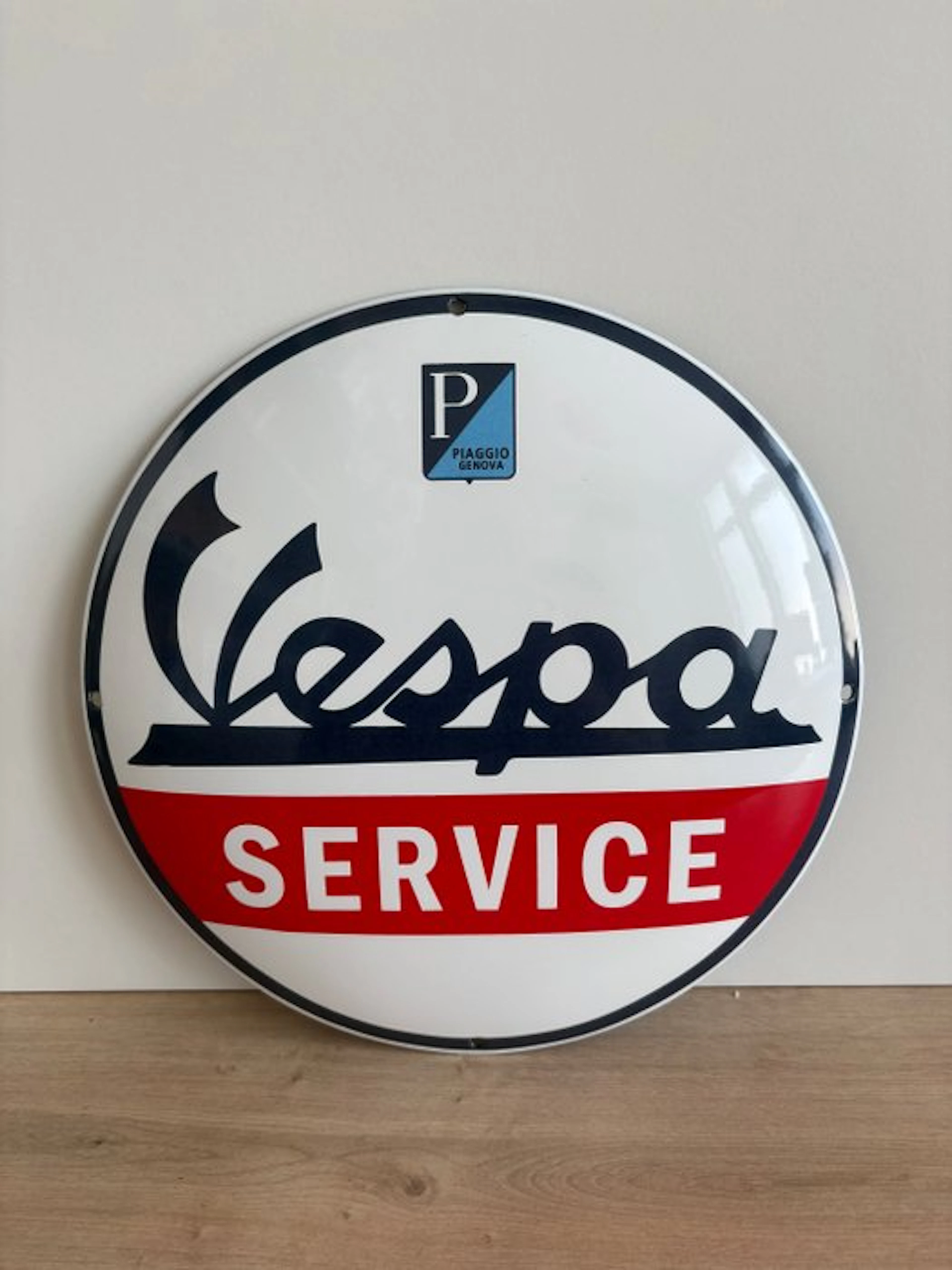 Vespa - Magnificent enameled plaque - VESPA Service...