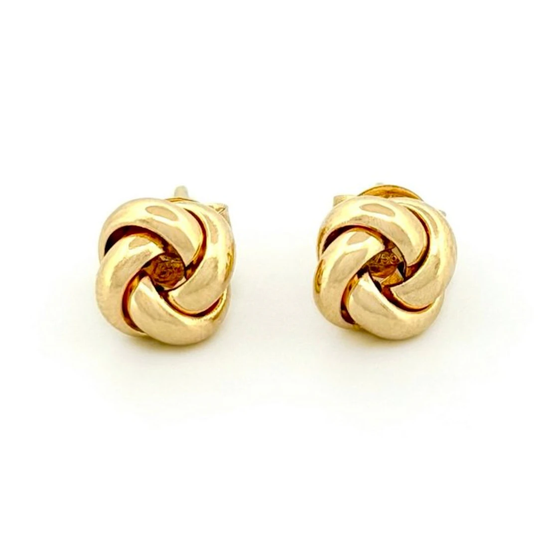 No reserve price - Earrings - 18 kt. Yellow gold - Node
