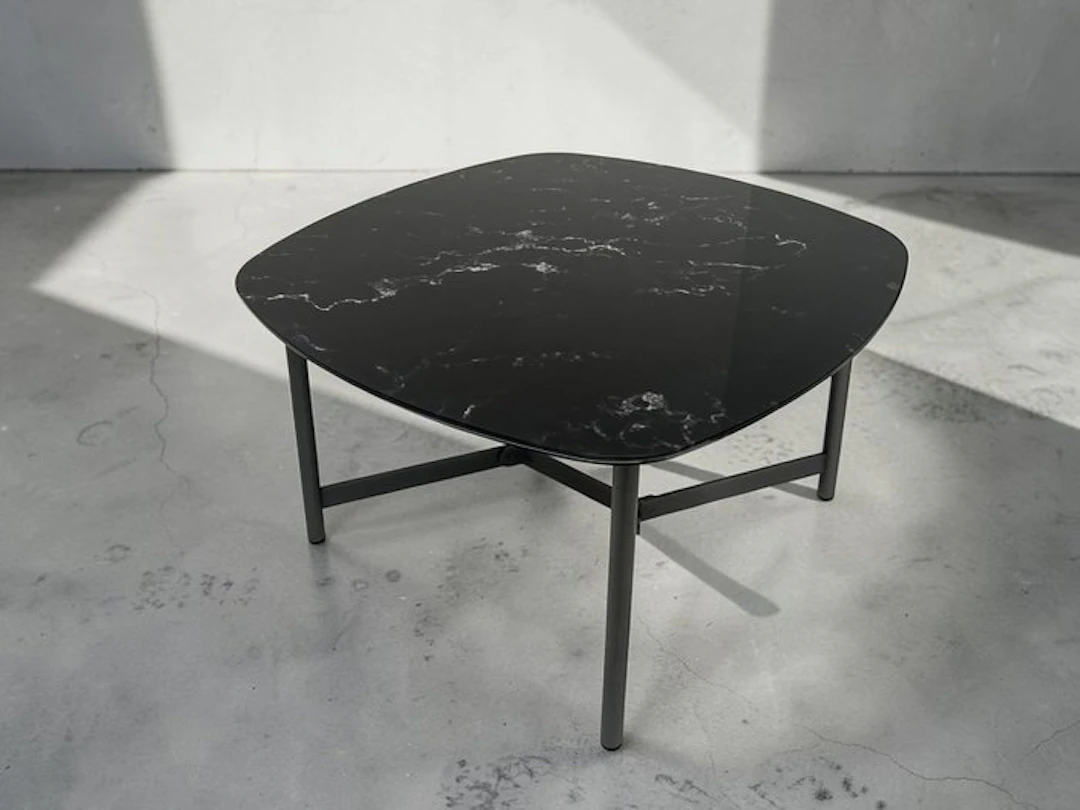Maconi - Side table - My lord - "NEW" painted metal / printed glass