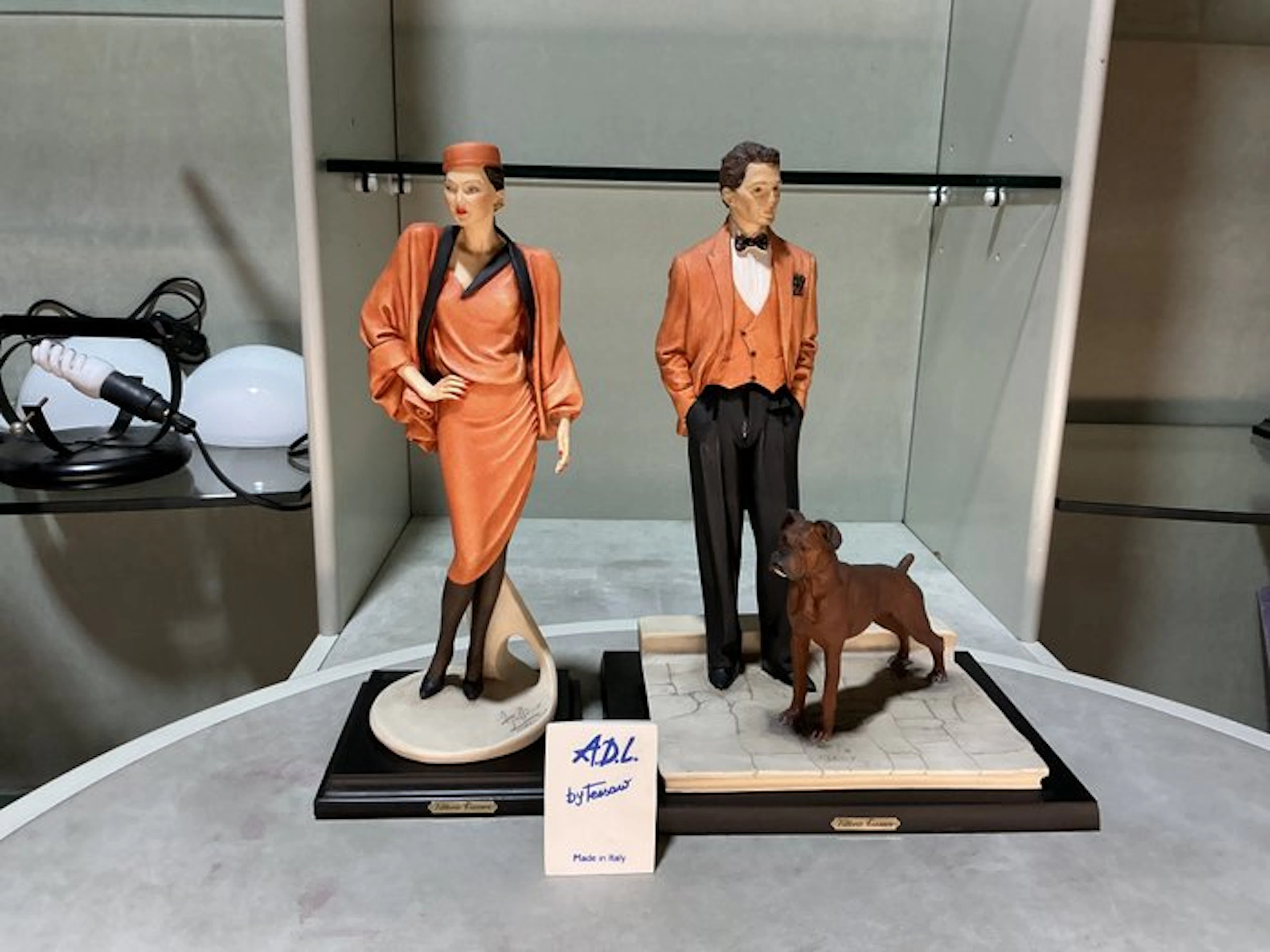 A.D.L. by Vittorio Tessaro - Figurine - Coppia Chic con boxer (2) - Ceramic