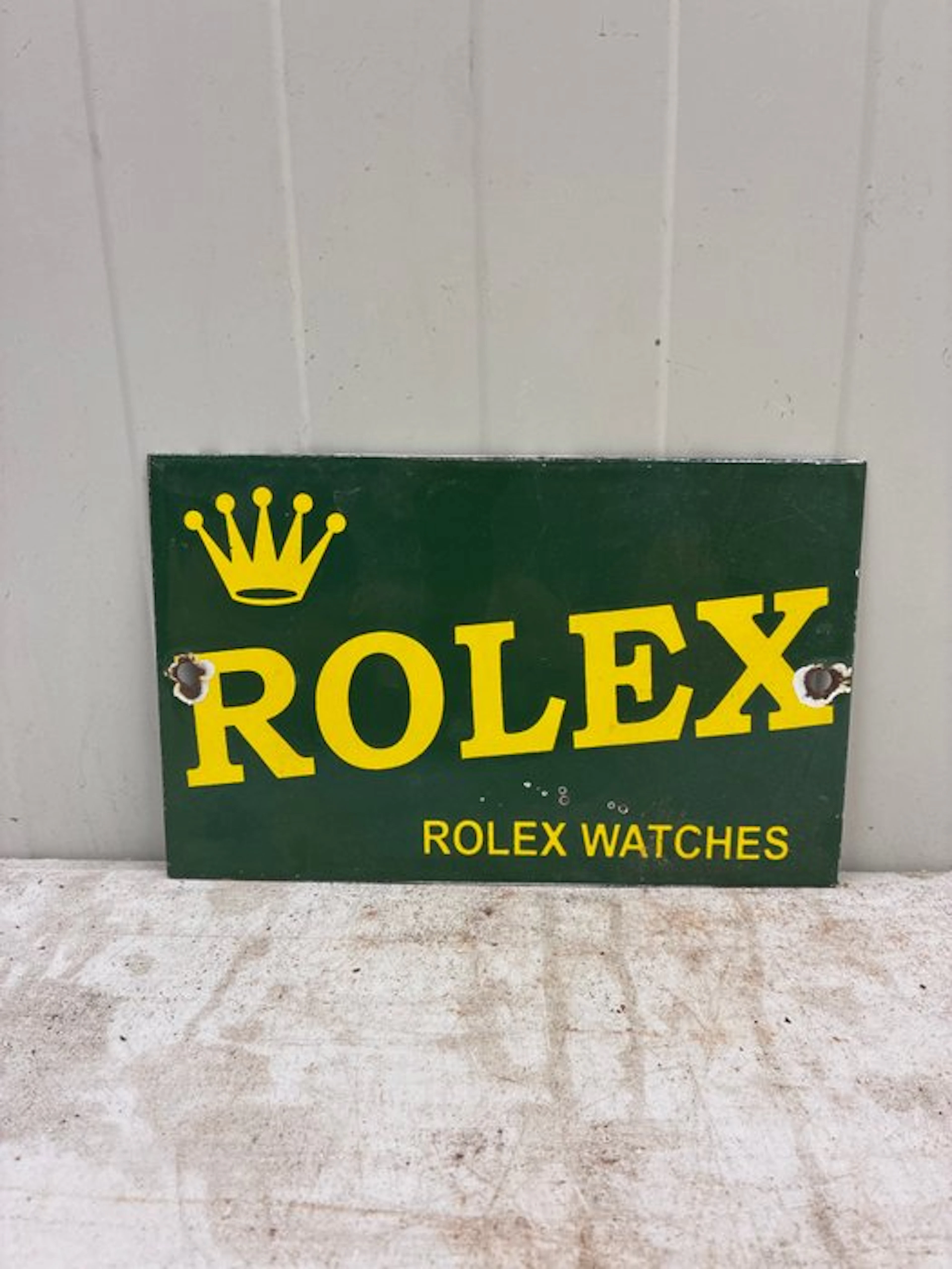 Rolex Watches – Enamel Sign with Crown Logo - Enamel sign - Enamel