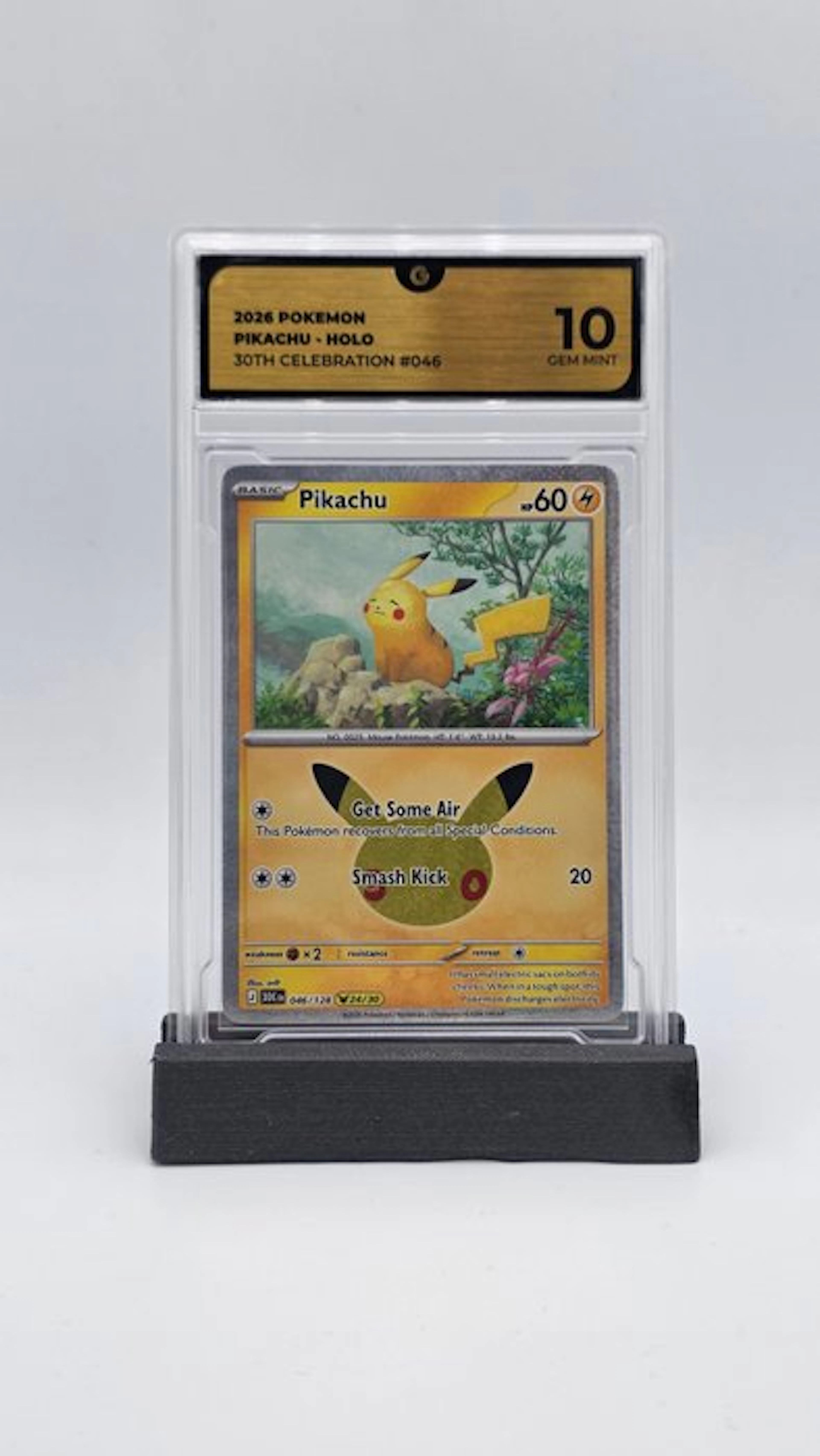 Pokémon - 1 Graded card - Pikachu 046 Holo - GG 10 - Mega Evolution