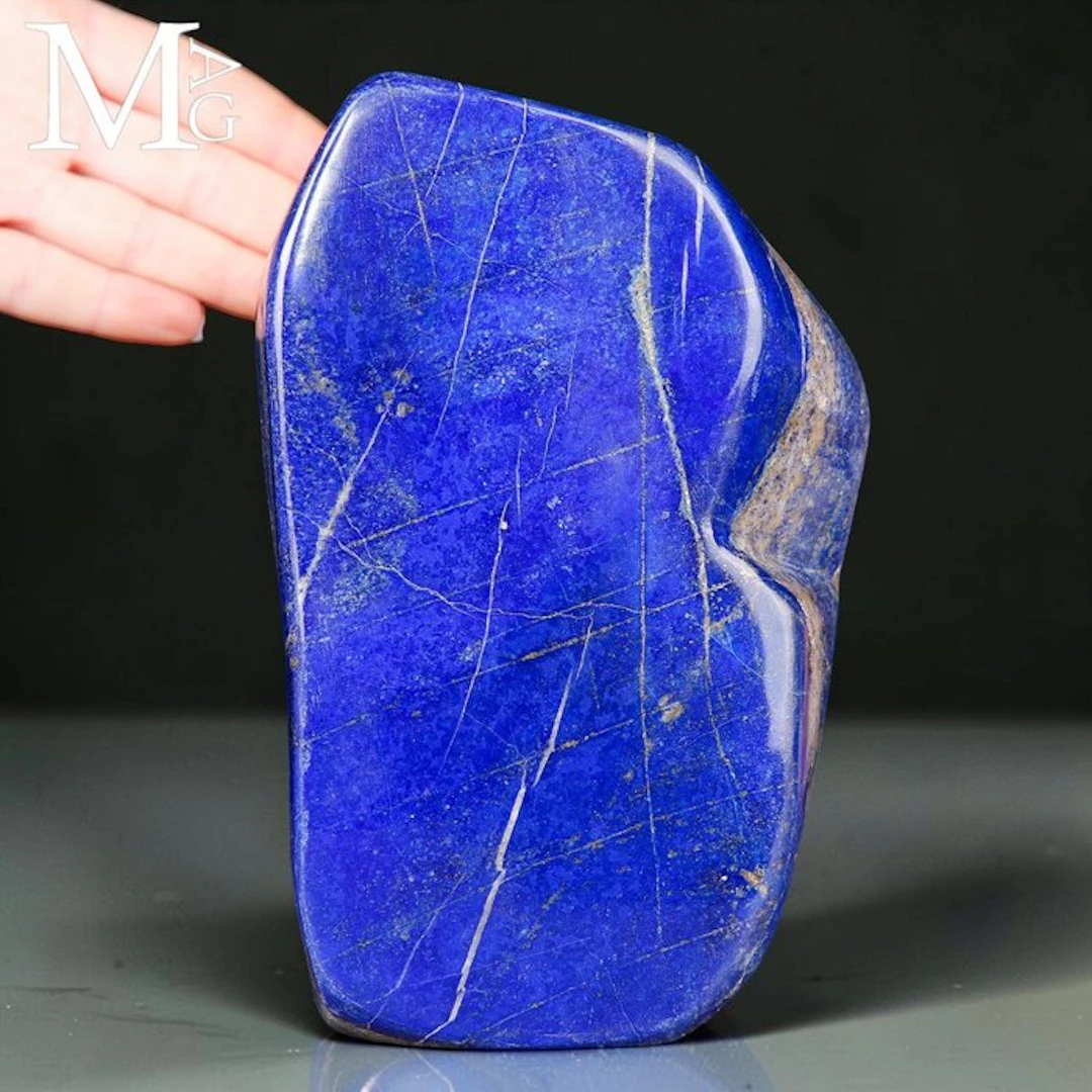 Extra Quality Afghan Lapislazzuli Slice - Natural Royal...