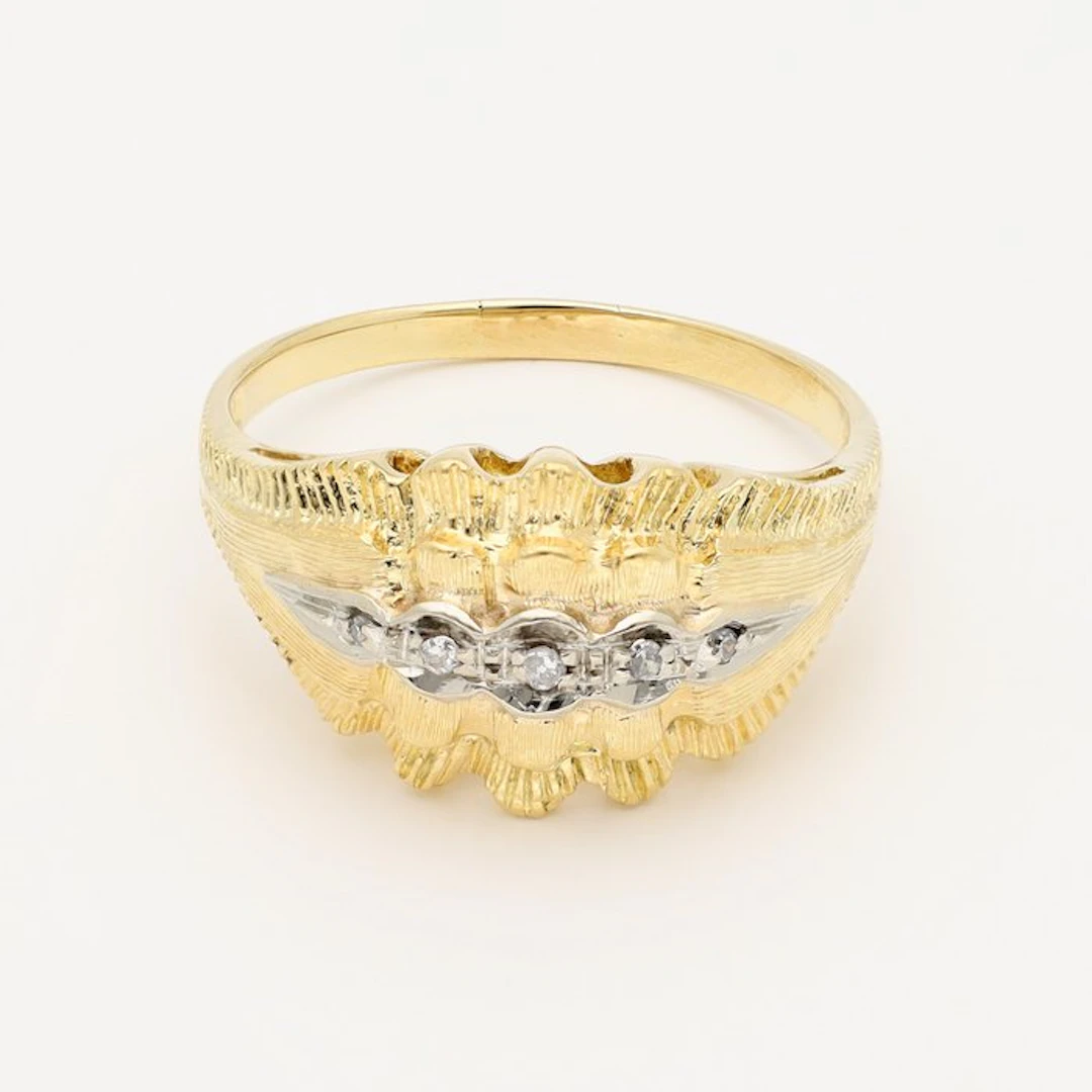 Ring - 18 kt. Yellow gold Diamond (Natural)
