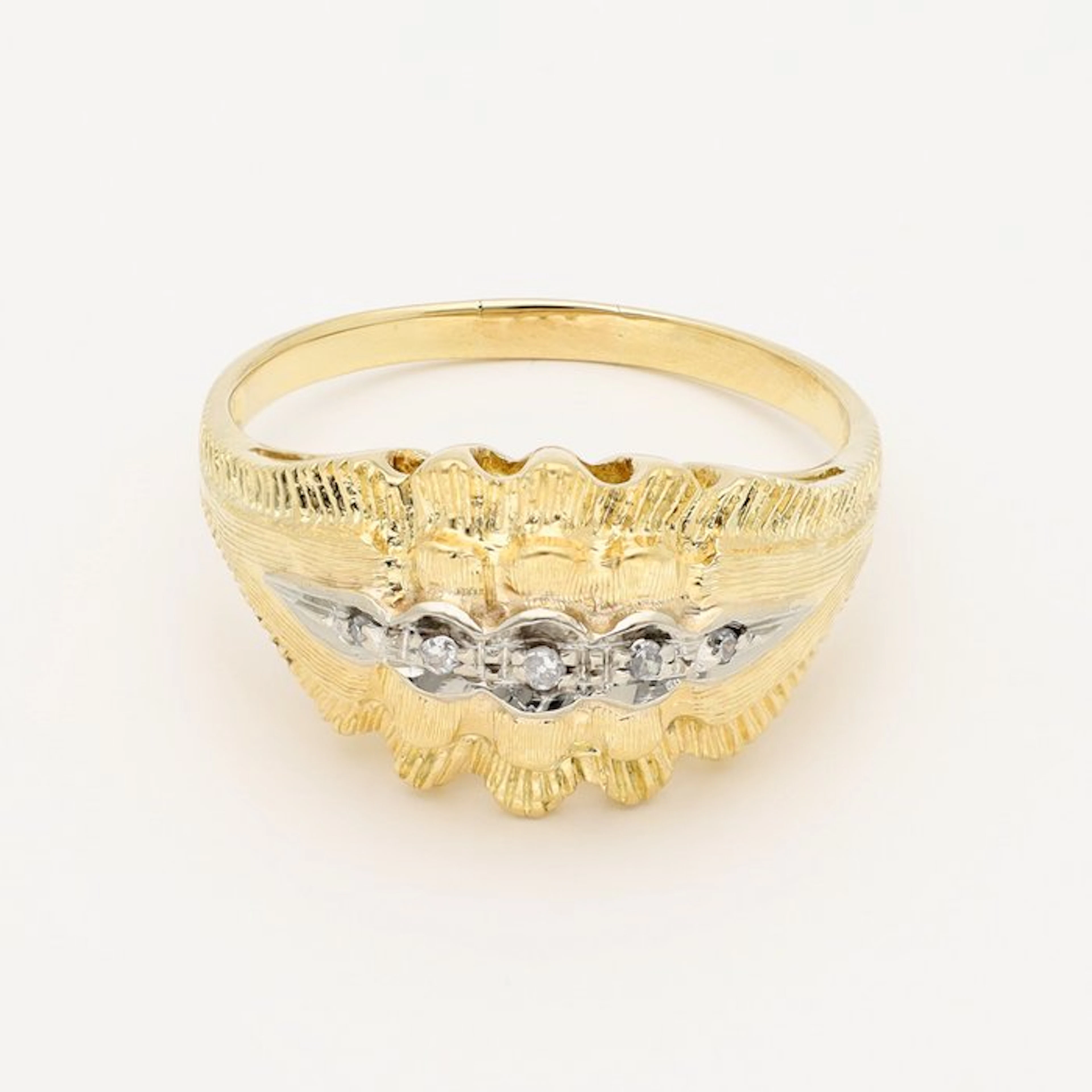 Ring - 18 kt. Yellow gold Diamond (Natural)