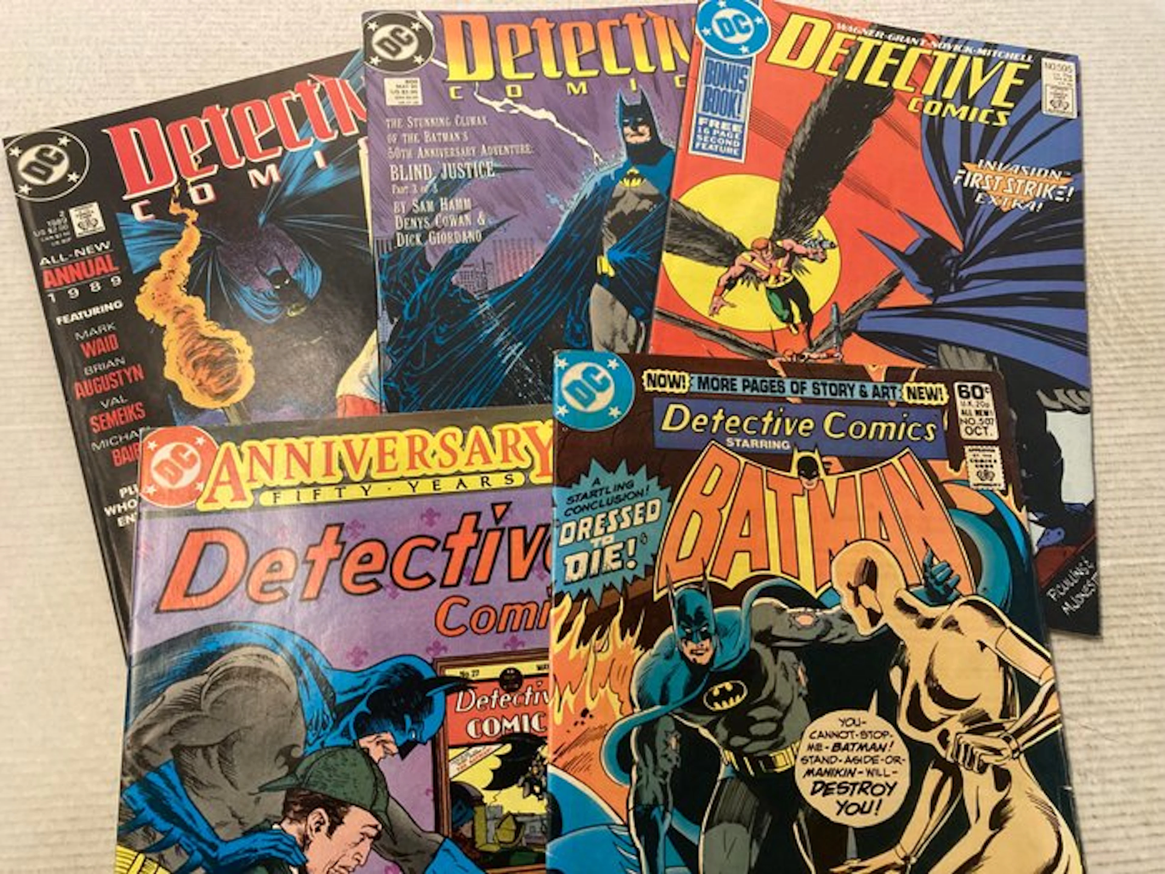 Detective Comics (1937 Series) 5 comics in Range # 507 to...