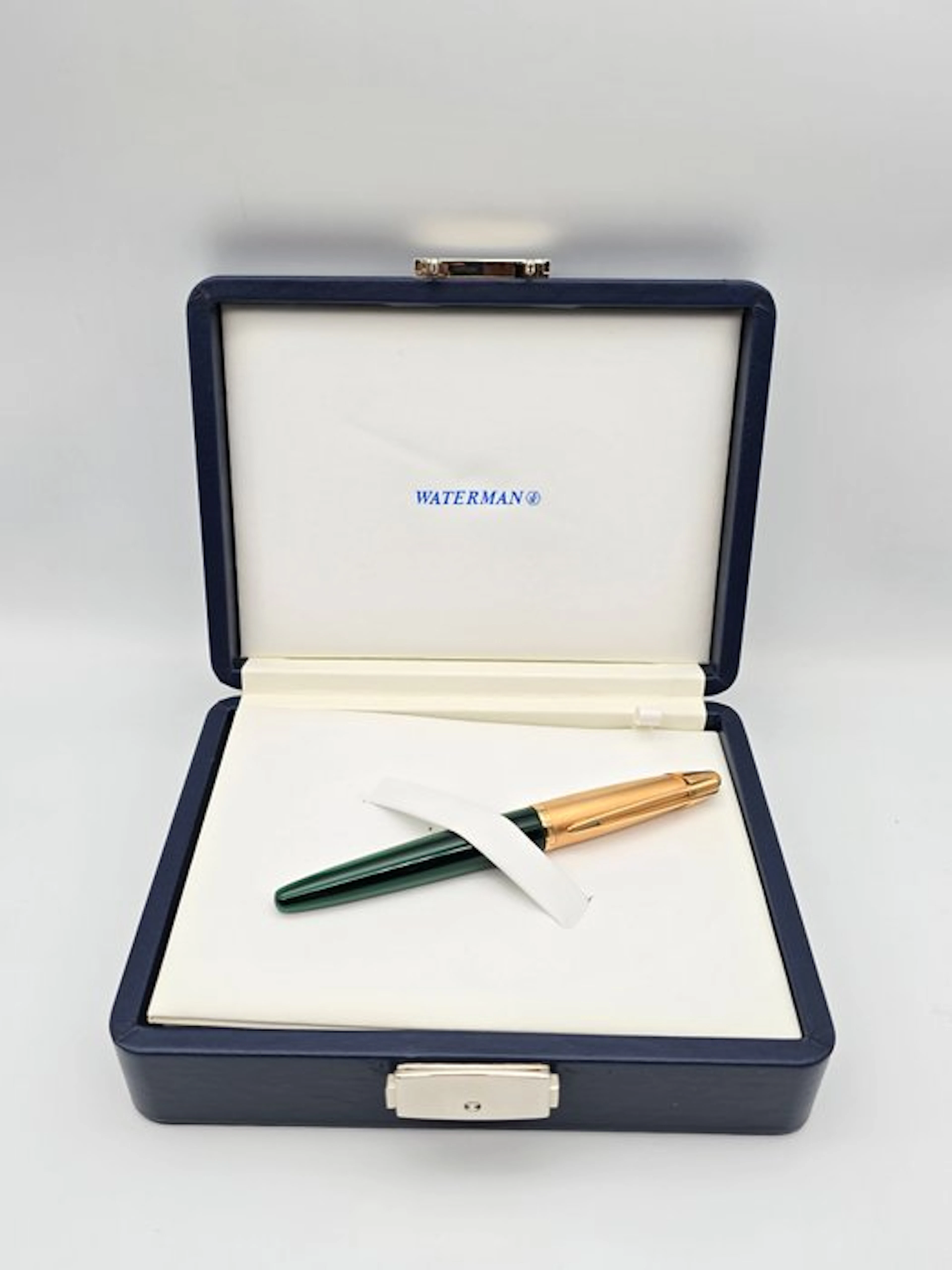 Waterman - Pluma estilográfica Waterman Edson verde zafiro - Fountain pen