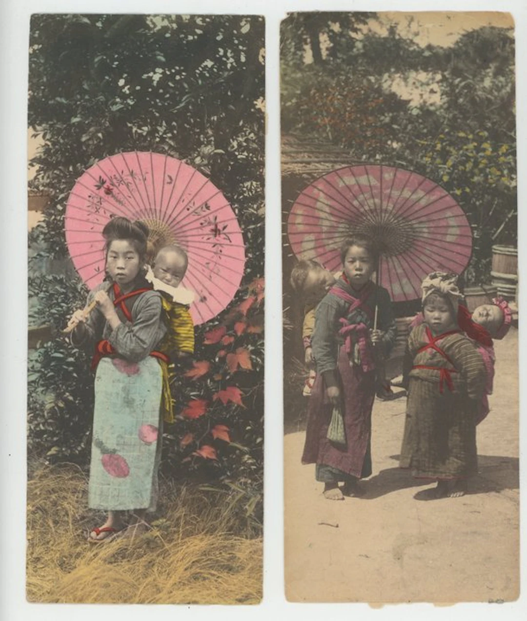 Enami, Esaki Reiji, Suzuki, Yokohama School (XIX) - Farmer girls and babies