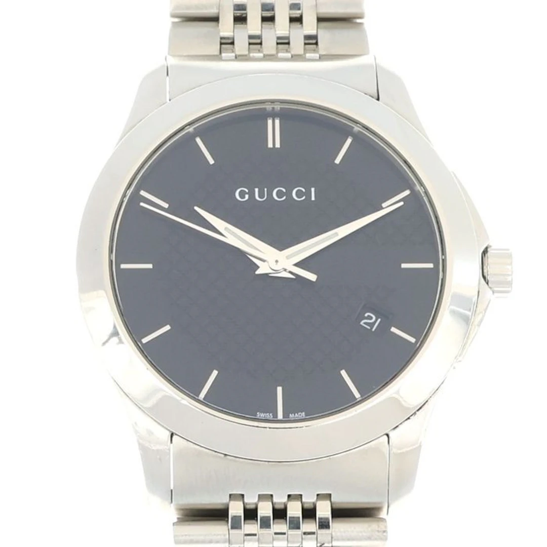 Gucci - Gucci G-Timeless Slim Quartz Black Dial - No...