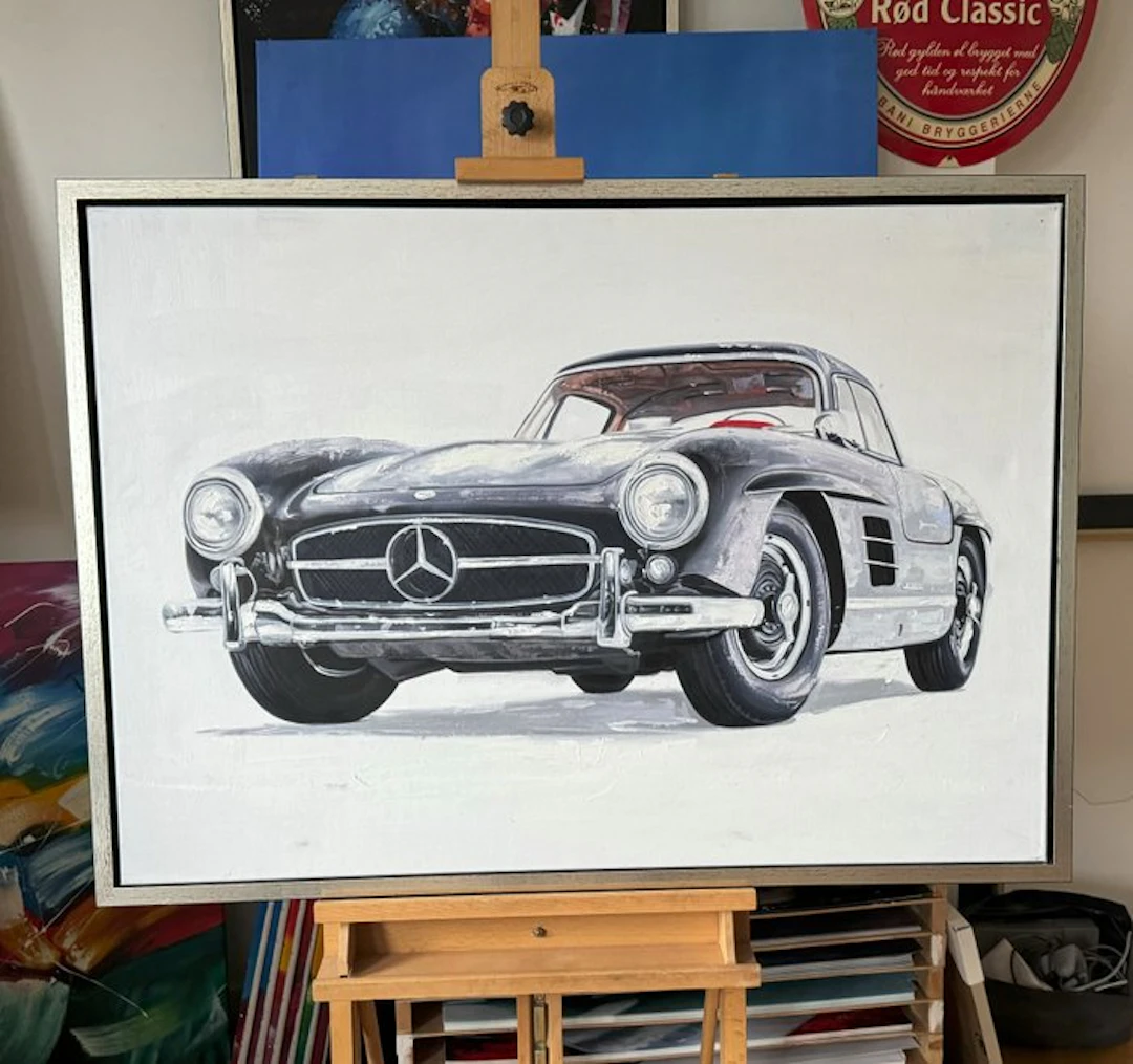 Mercedes by FransmanArt (1972) - Mercedes Gullwing 300 SL 1956