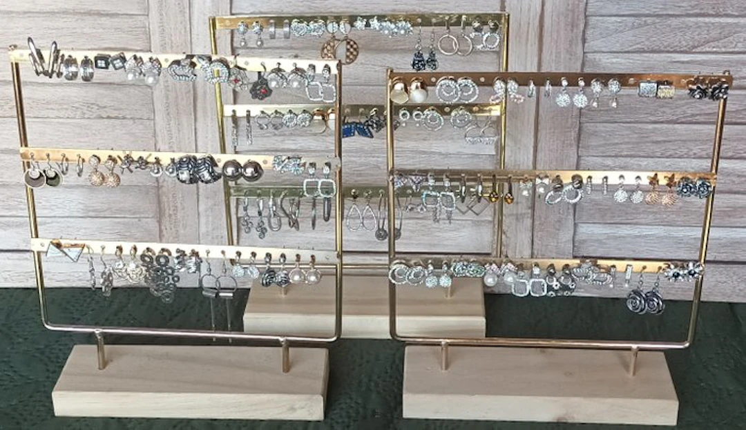 Nickel-free - Earrings - 80 pcs incl. display