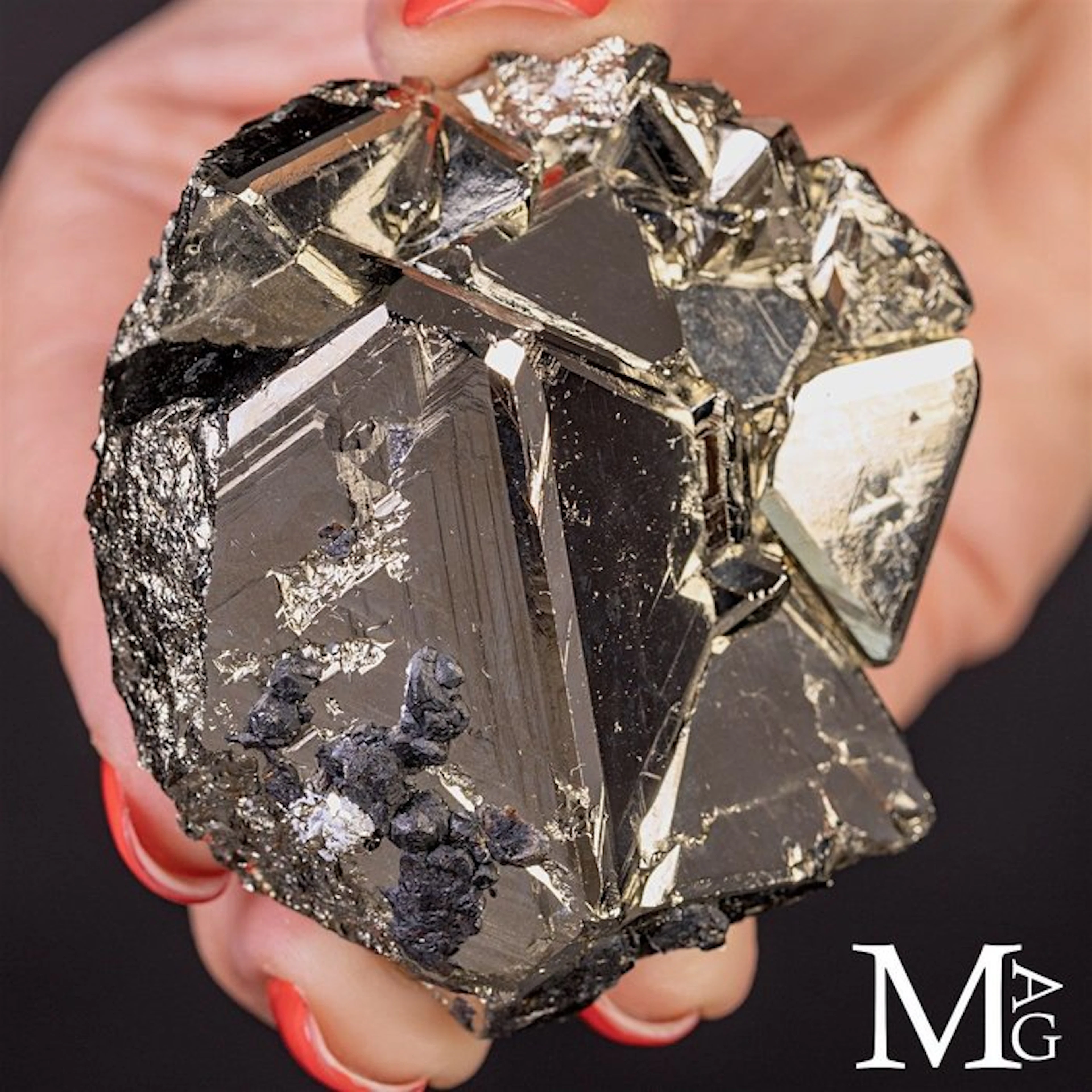 Pyrite crystals - Exceptional Natural Luster and...