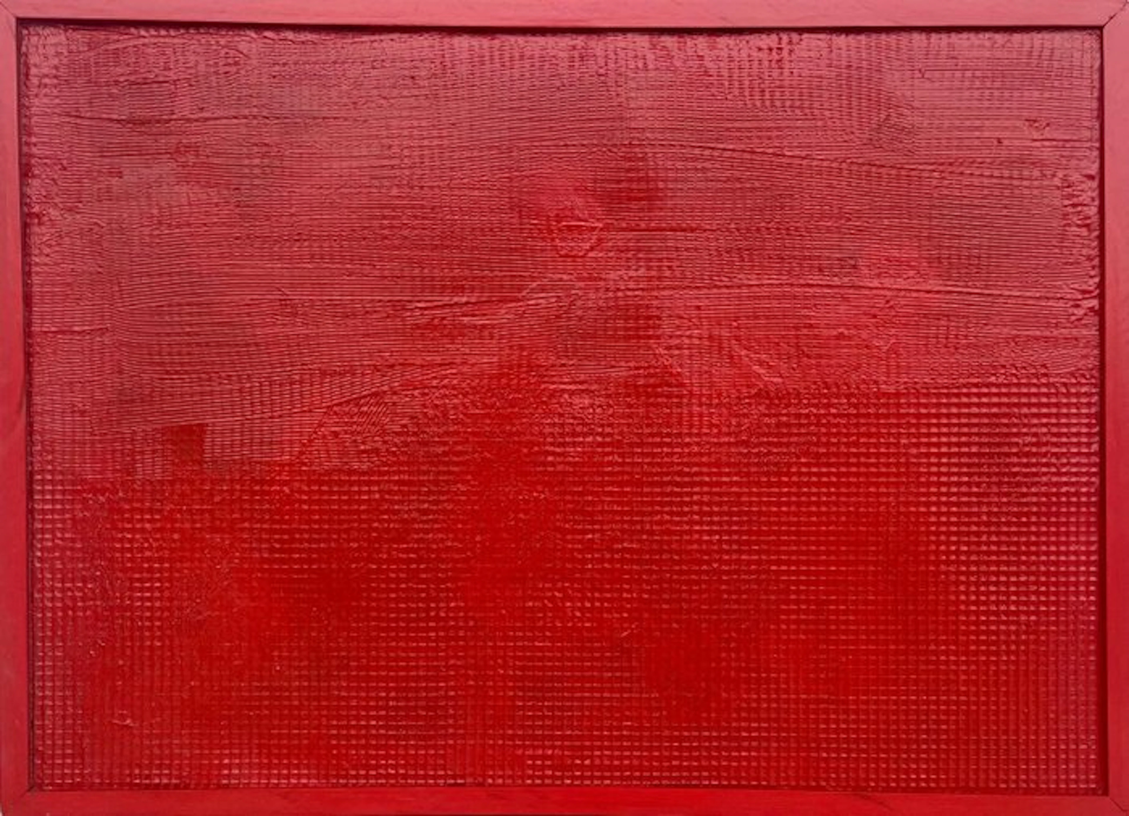 Bernard Aubertin (1934-2015) - Monocromo rosso, 1973 – acrilico su tela