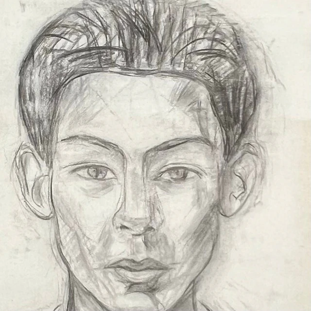 François Desnoyer (1894–1972) - Portrait d’homme de face...