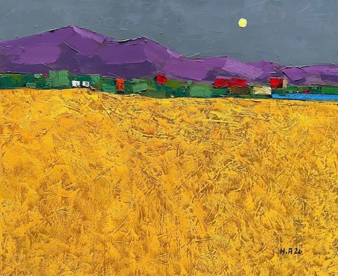 Hoang Anh - Les Moissons d'Améthyste ↑100 →120 cm