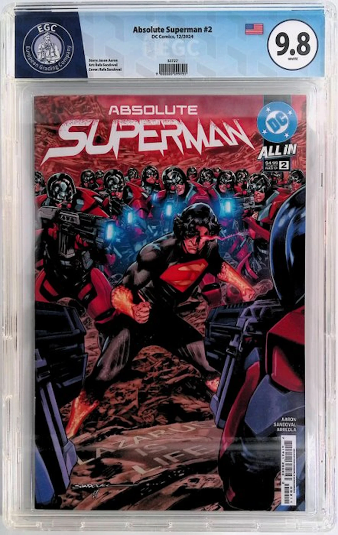 Absolute Superman #2 - EGC 9.8 - 1 Graded comic - First edition - 2024