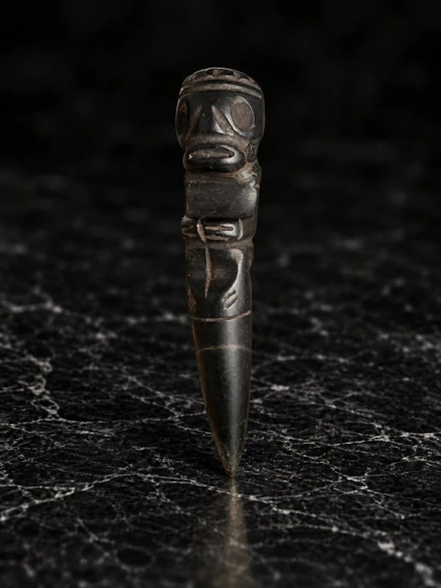Taino Culture 10th to 15th Century AD Stone, Serpentine Zemi Idol - 6.9 cm