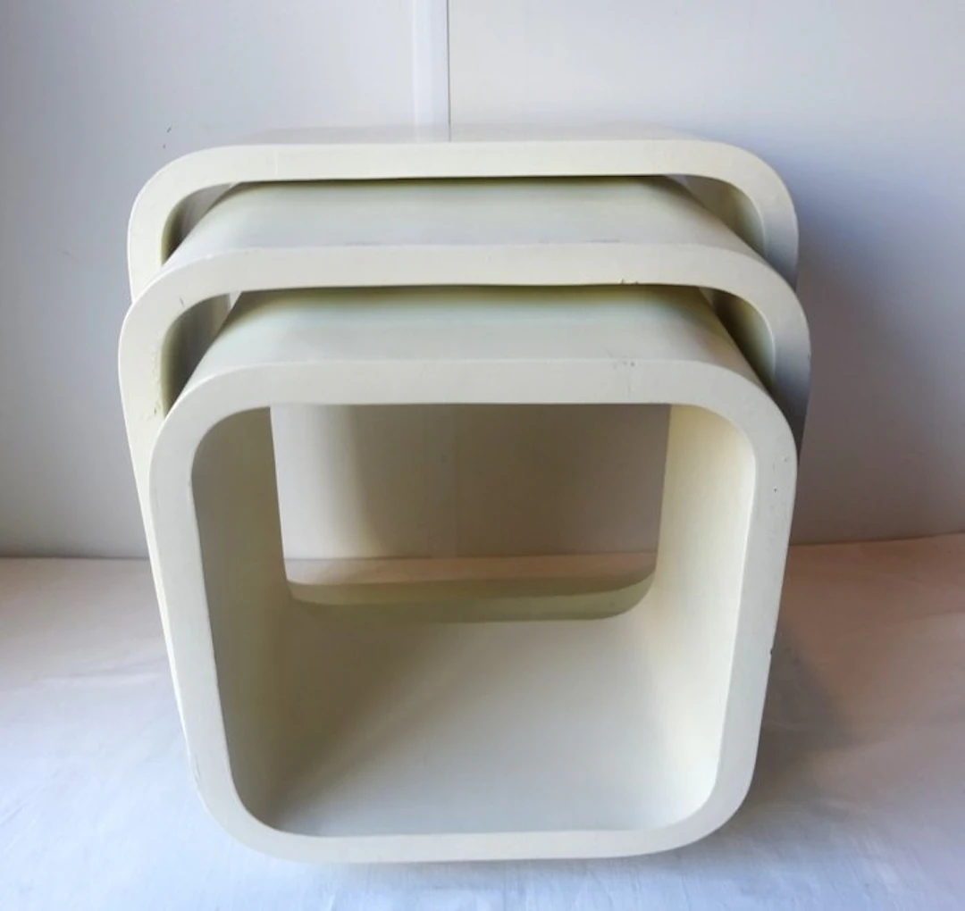 Nesting tables (3) - Vintage Space Age Kubes 3-piece Mini Set - MDF