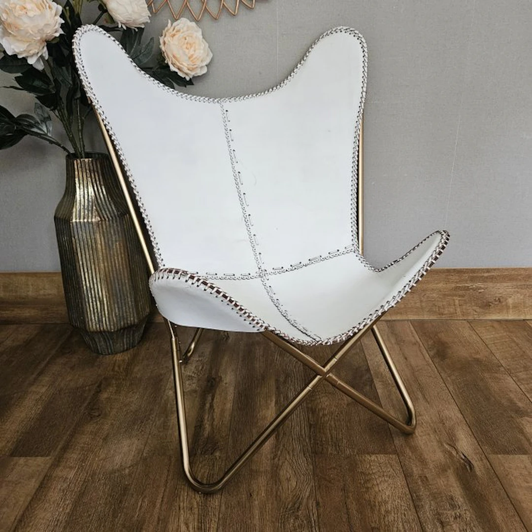 Chair - Butterfly chair (3107) - Metal, Leather