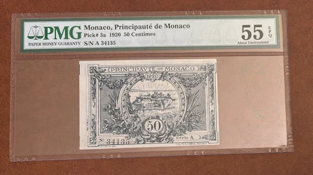 Monaco. - 50 Centimes - 1920 - Pick 3a (No reserve price)