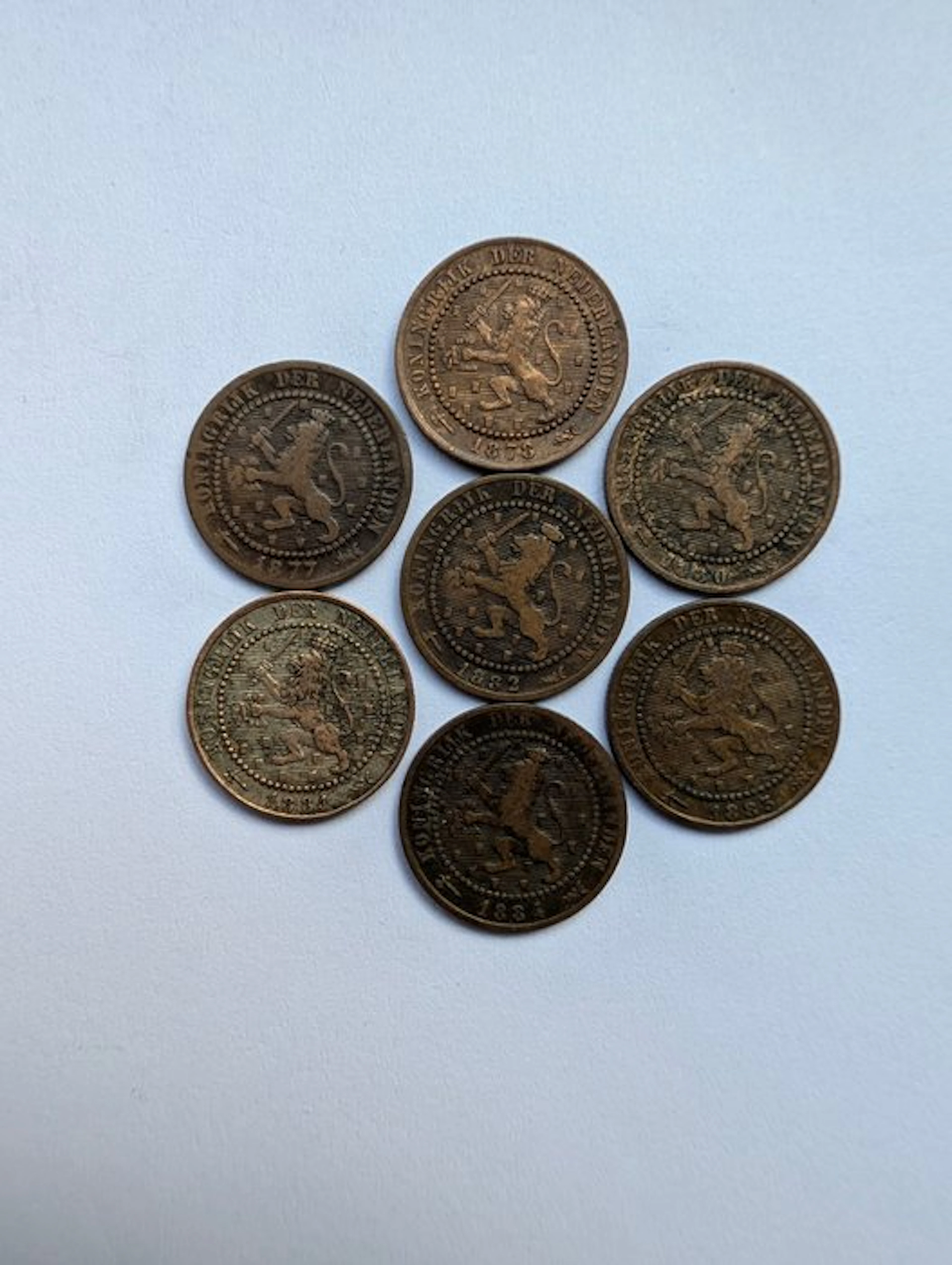 Netherlands. 1 Cent 1877-1884 (No reserve price)