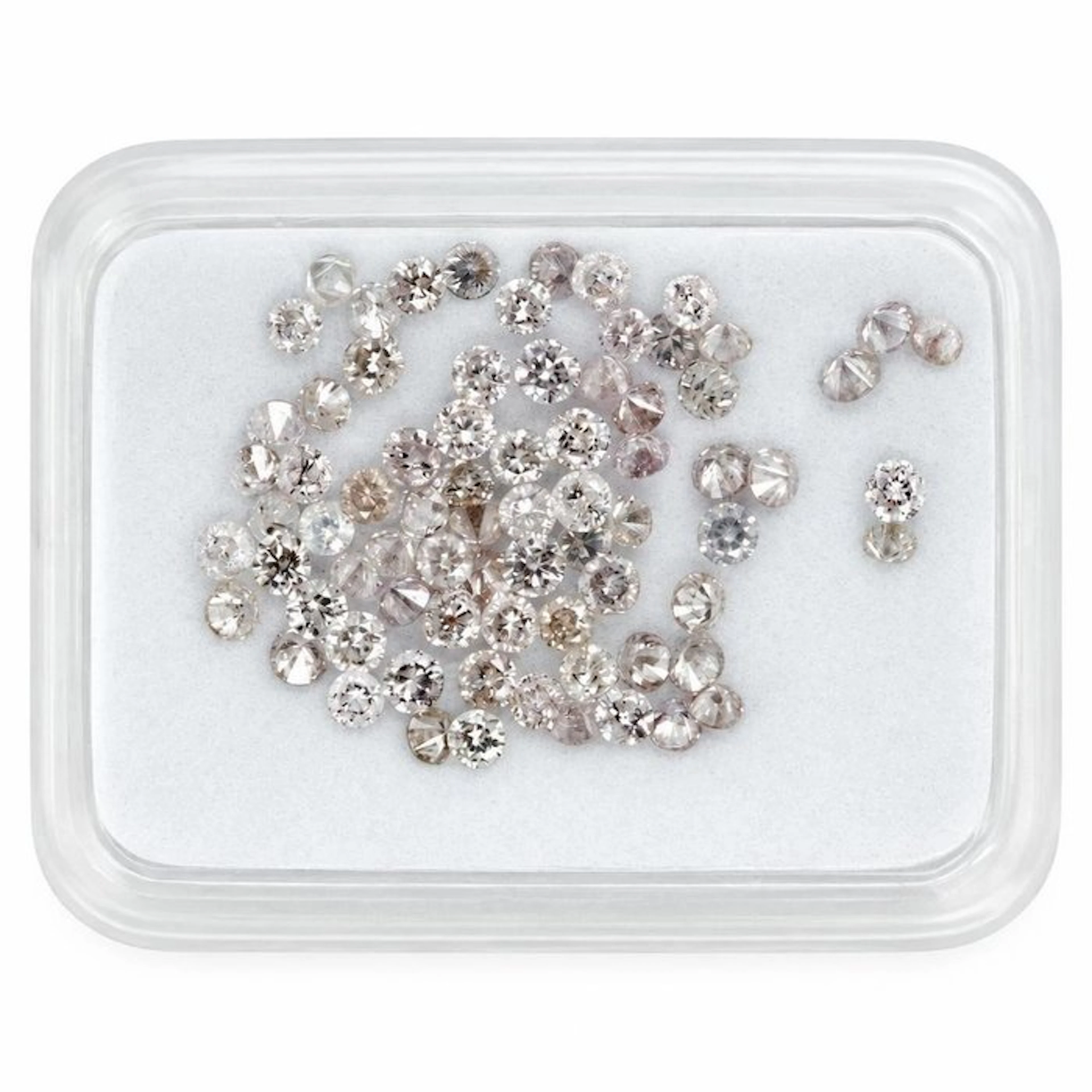 No reserve price - 75 pcs Diamond (Natural coloured)...