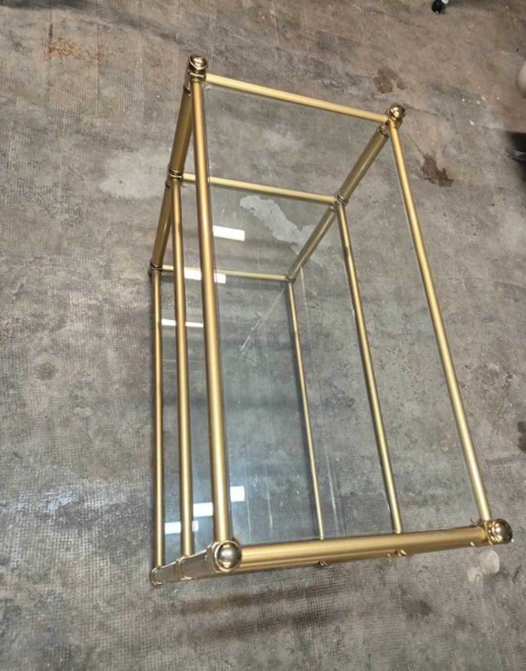 Table - Crystal, Gilt brass