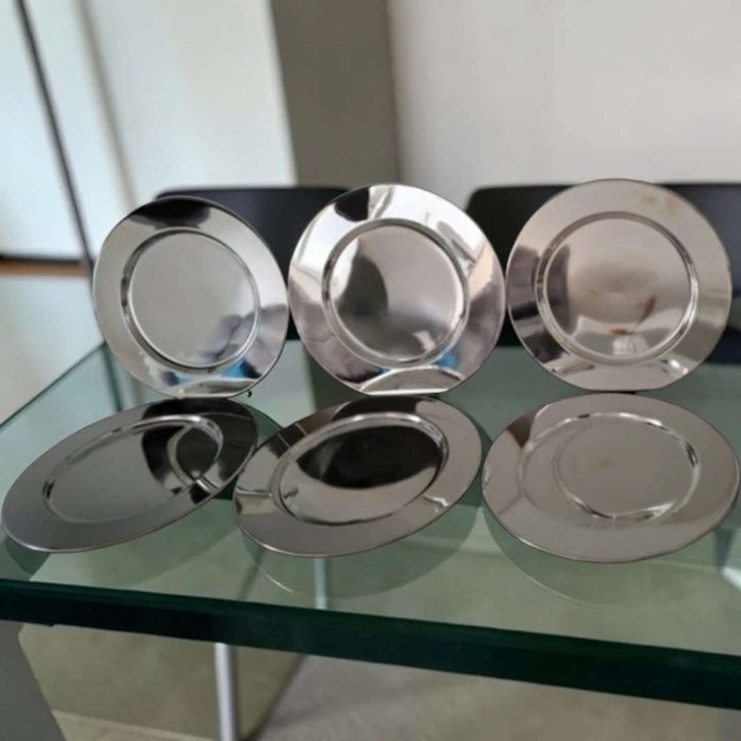 Charger plate (6) - Silverplated, Metal - Charger plate (6) - Plated