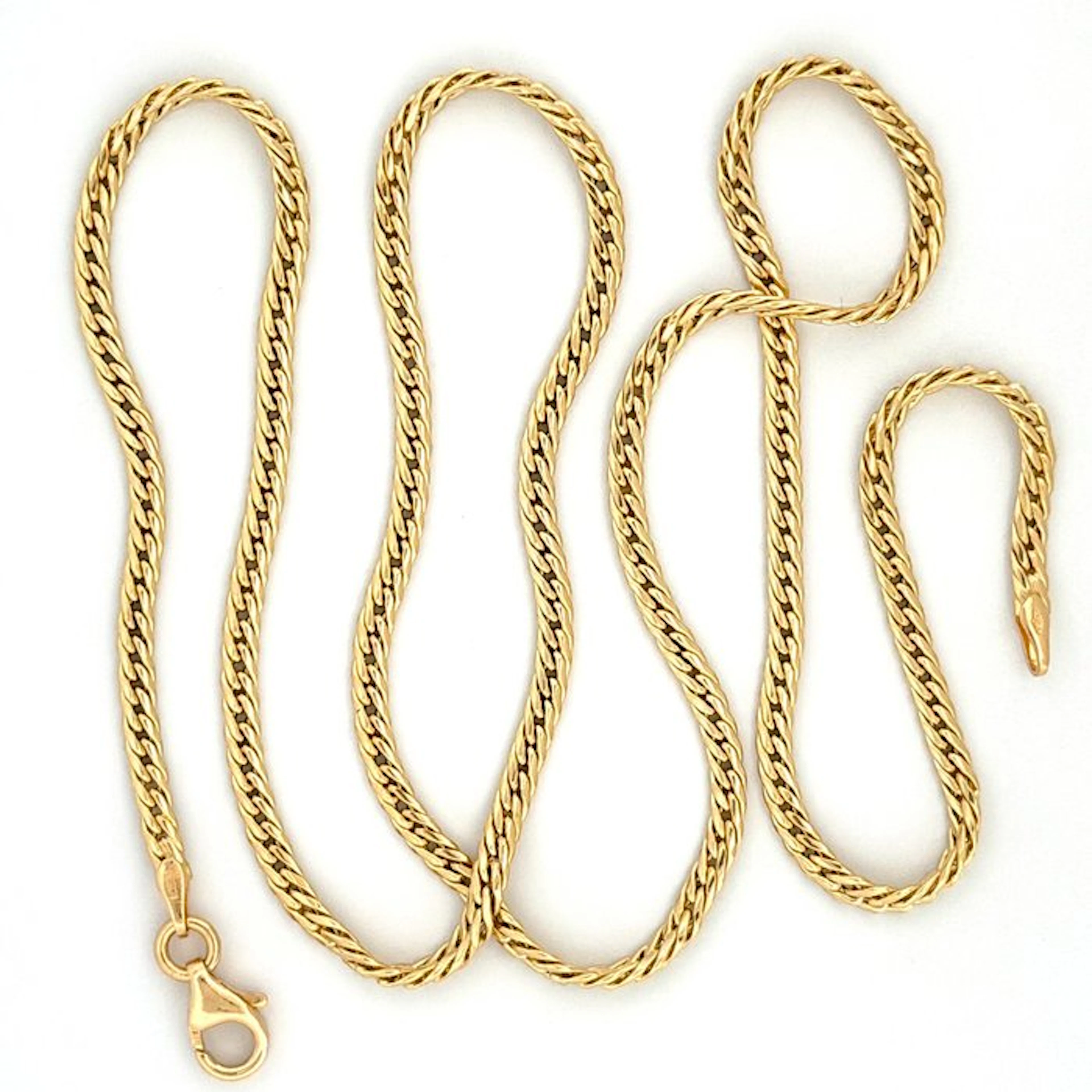 Necklace - 18 kt. Yellow gold - Snake - 50 cm