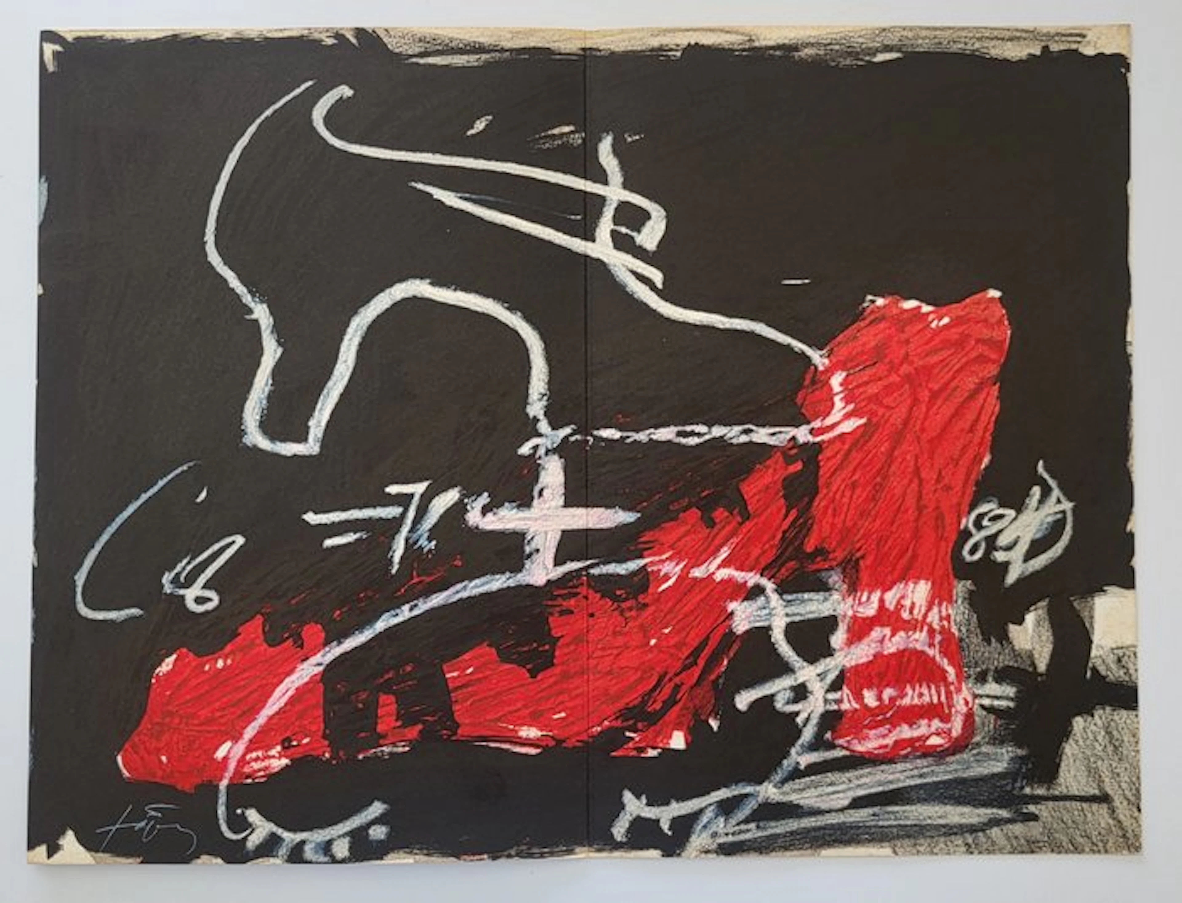 Antoni Tapies (1923-2012) - Lithographie Originale , Maeght 1984