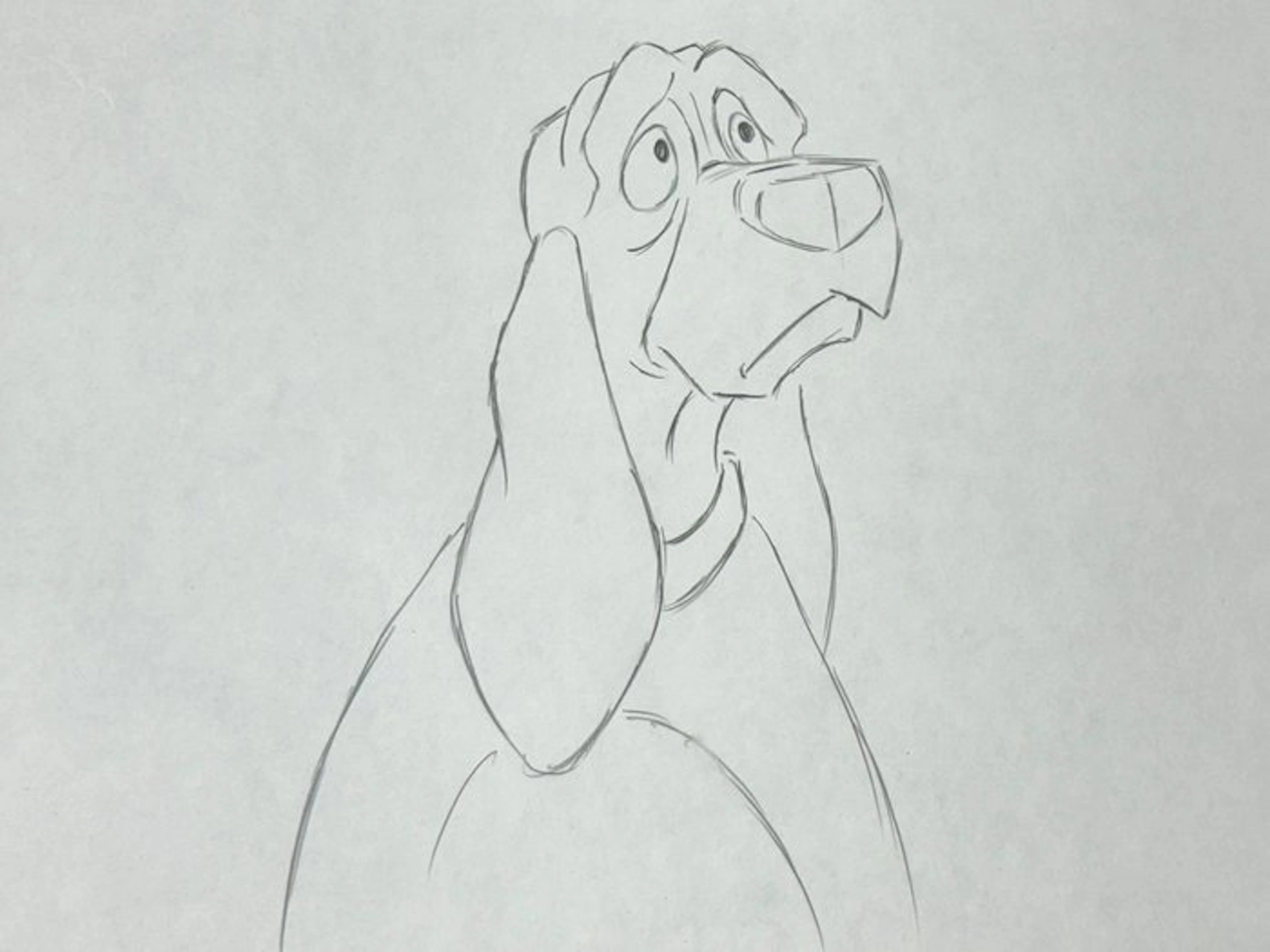 Walt Disney - Original Animation Drawing of Copper (40 x...