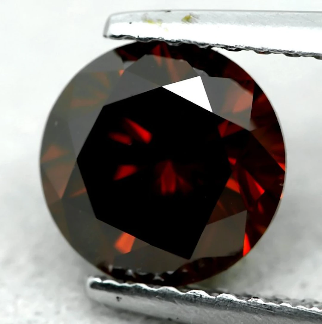 1 pcs Diamond (Colour-treated) - 1.41 ct - Round - Fancy...
