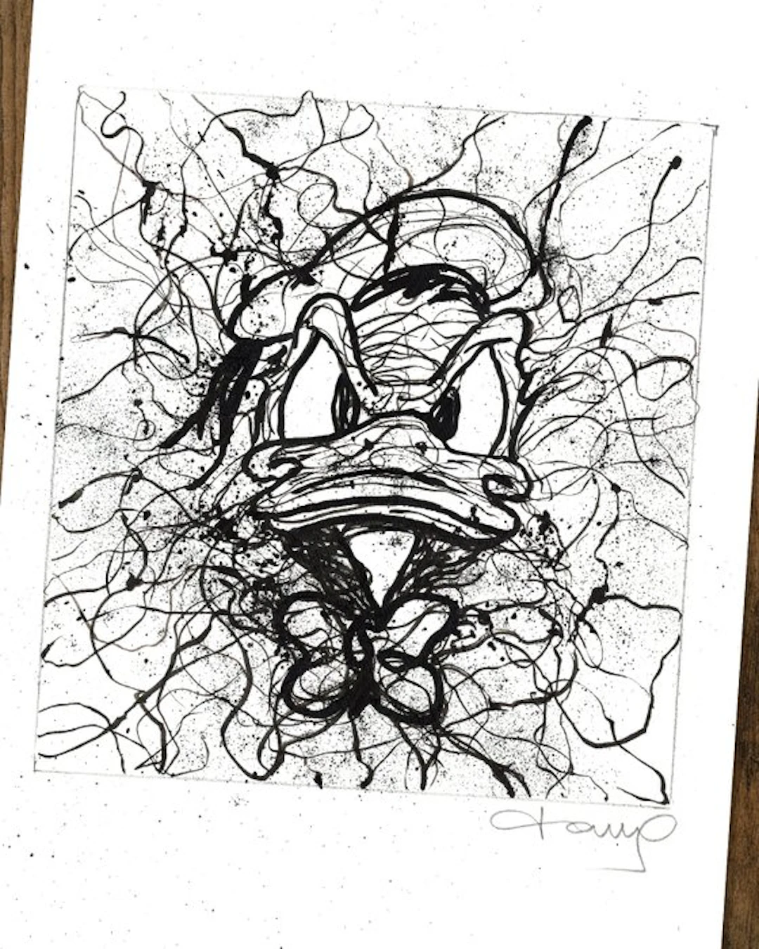 Tony Fernandez - Donald Duck Inspired by Jackson Pollock...