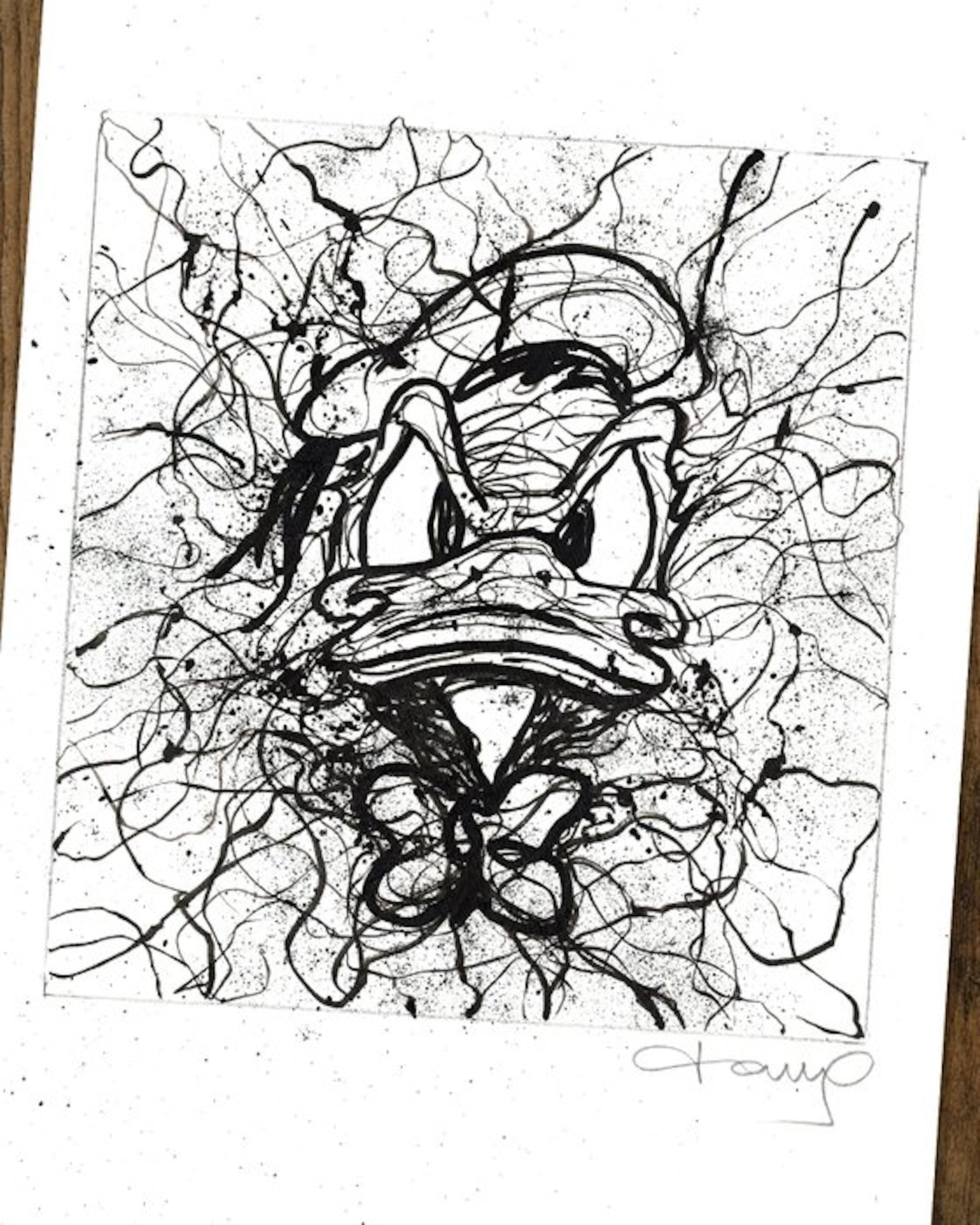 Tony Fernandez - Donald Duck Inspired by Jackson Pollock...