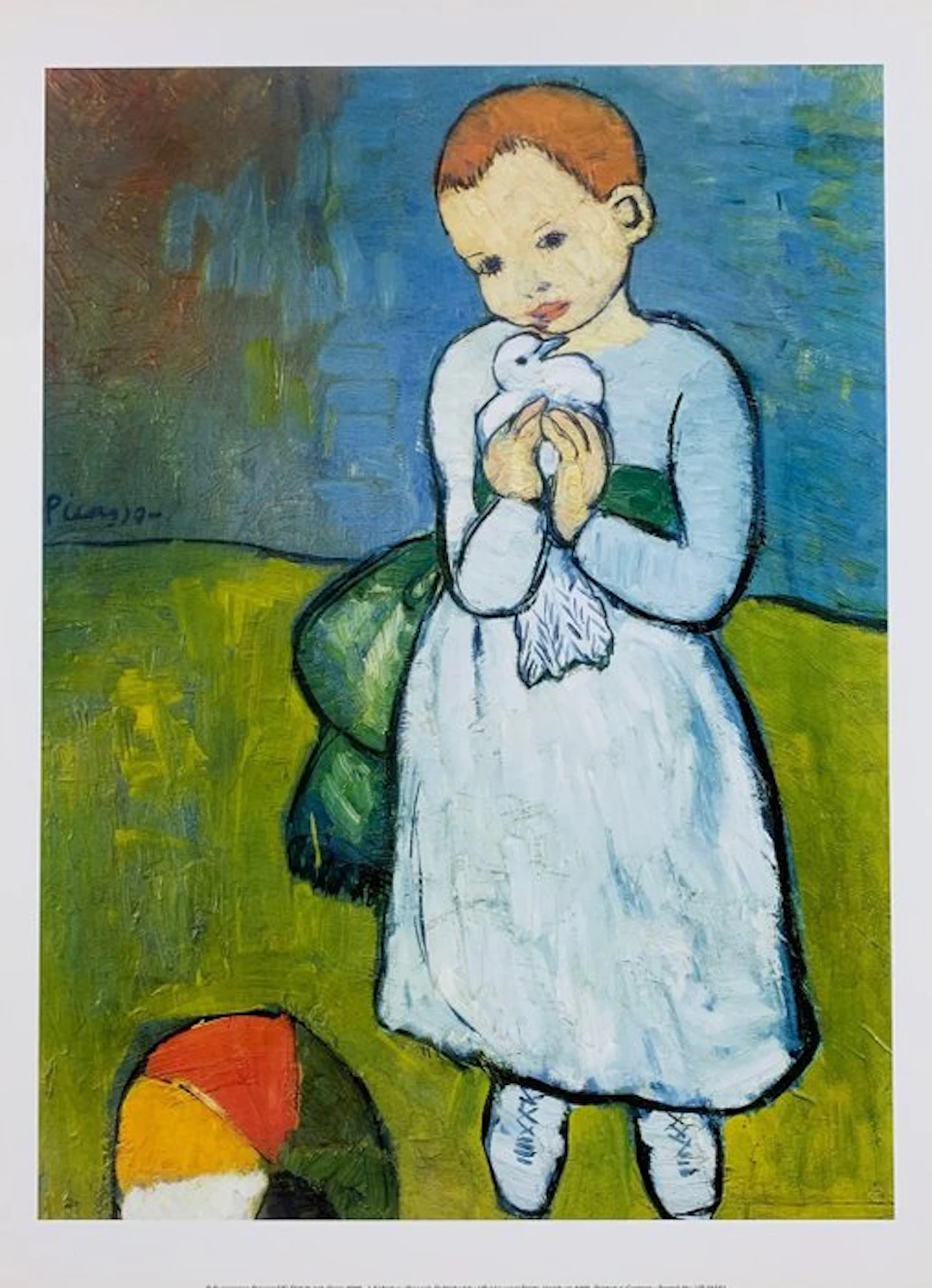 Pablo Picasso - Child with Dove - Kind mit Taube - Artprint - 40 x 30 cm