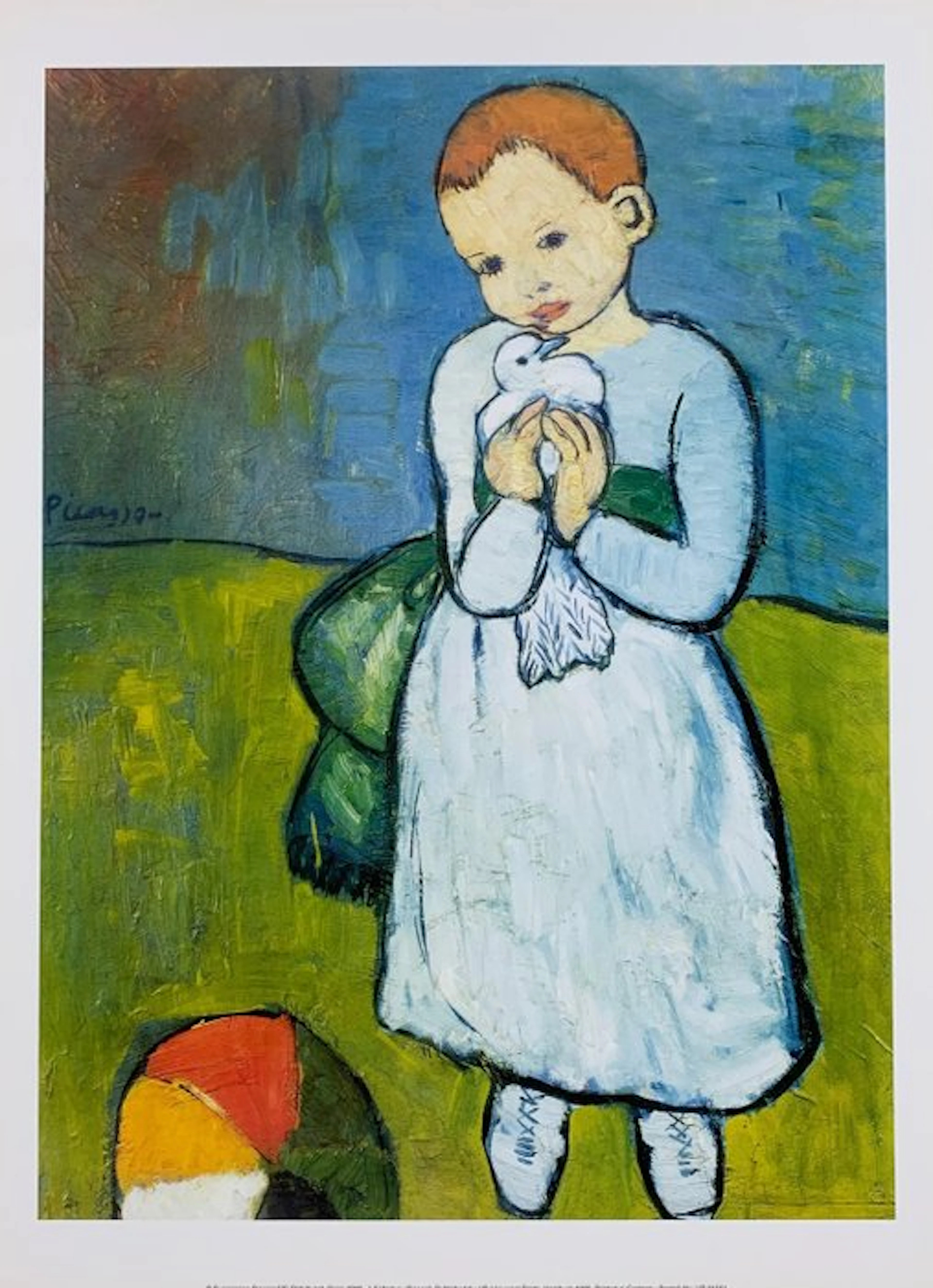 Pablo Picasso - Child with Dove - Kind mit Taube - Artprint - 40 x 30 cm