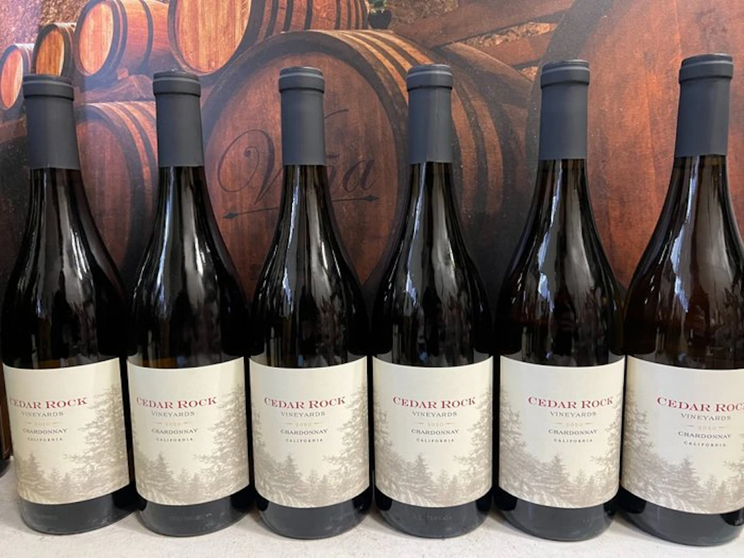 2020 Cedar Rock Vineyards Chardonnay - California - 6 Bottles (0.75L)