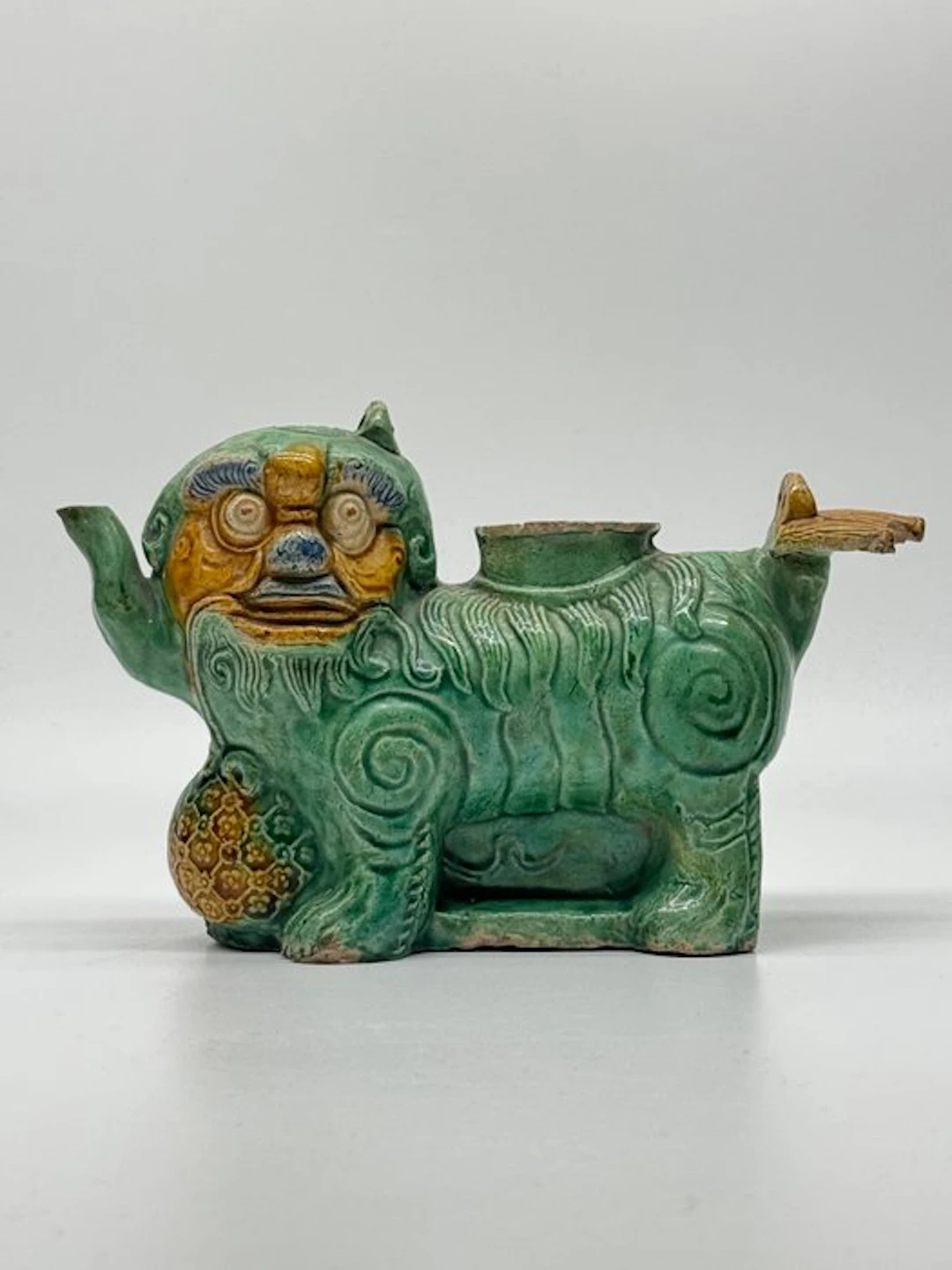 Teapot - Stoneware - Sancai