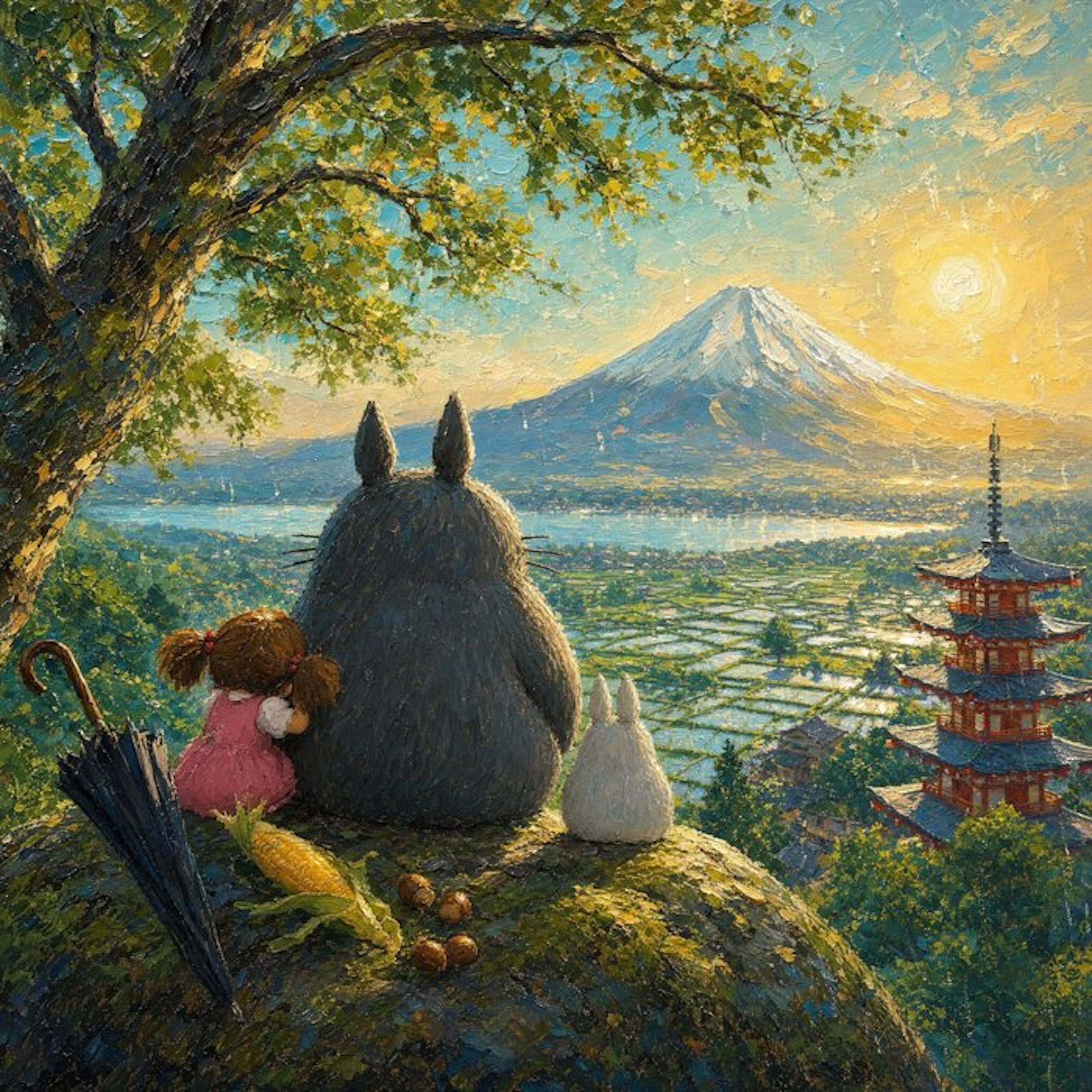 MEDSAN - Totoro at Mount Fuji (富士山のトトロ) - UNIQUE WORK