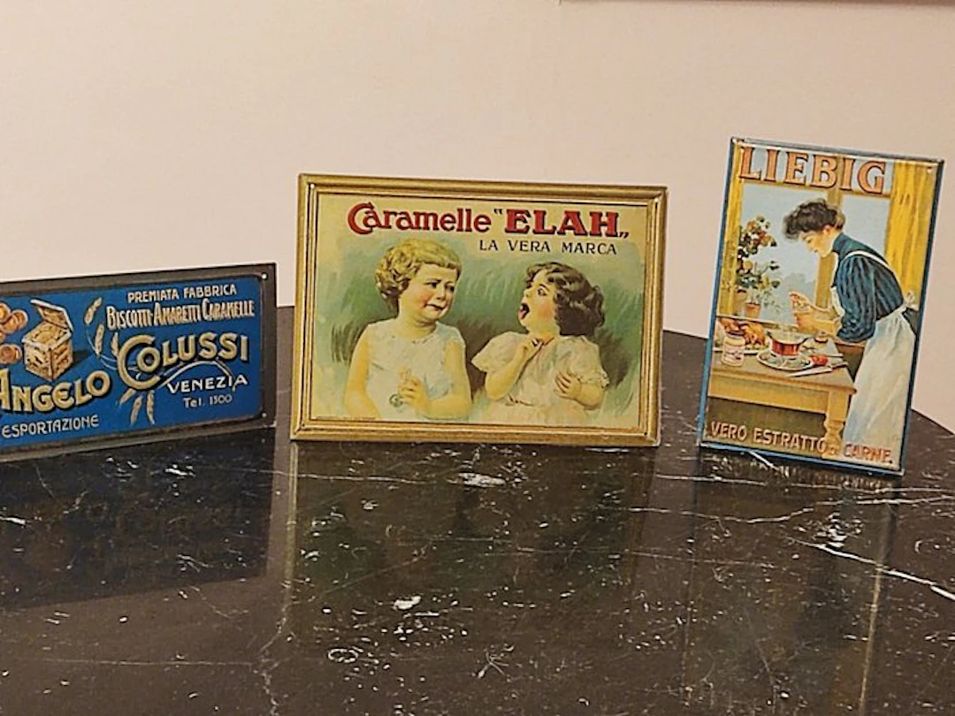 Colussi Candies Elah and Liebig - Advertising sign (3) - enameled sheet metal