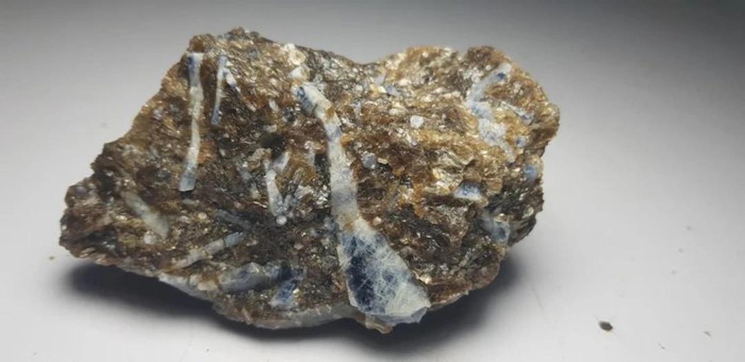 Sapphire crystal on muscovite matrix Mineral Collection...
