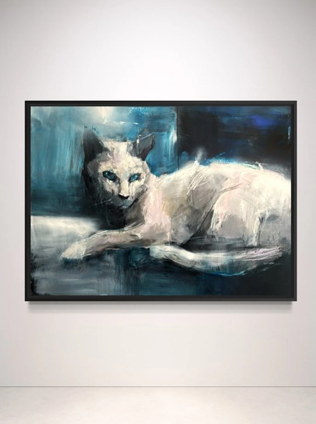 Rhul Rodriguez - White Cat in Chaouen — XL — NO RESERVE