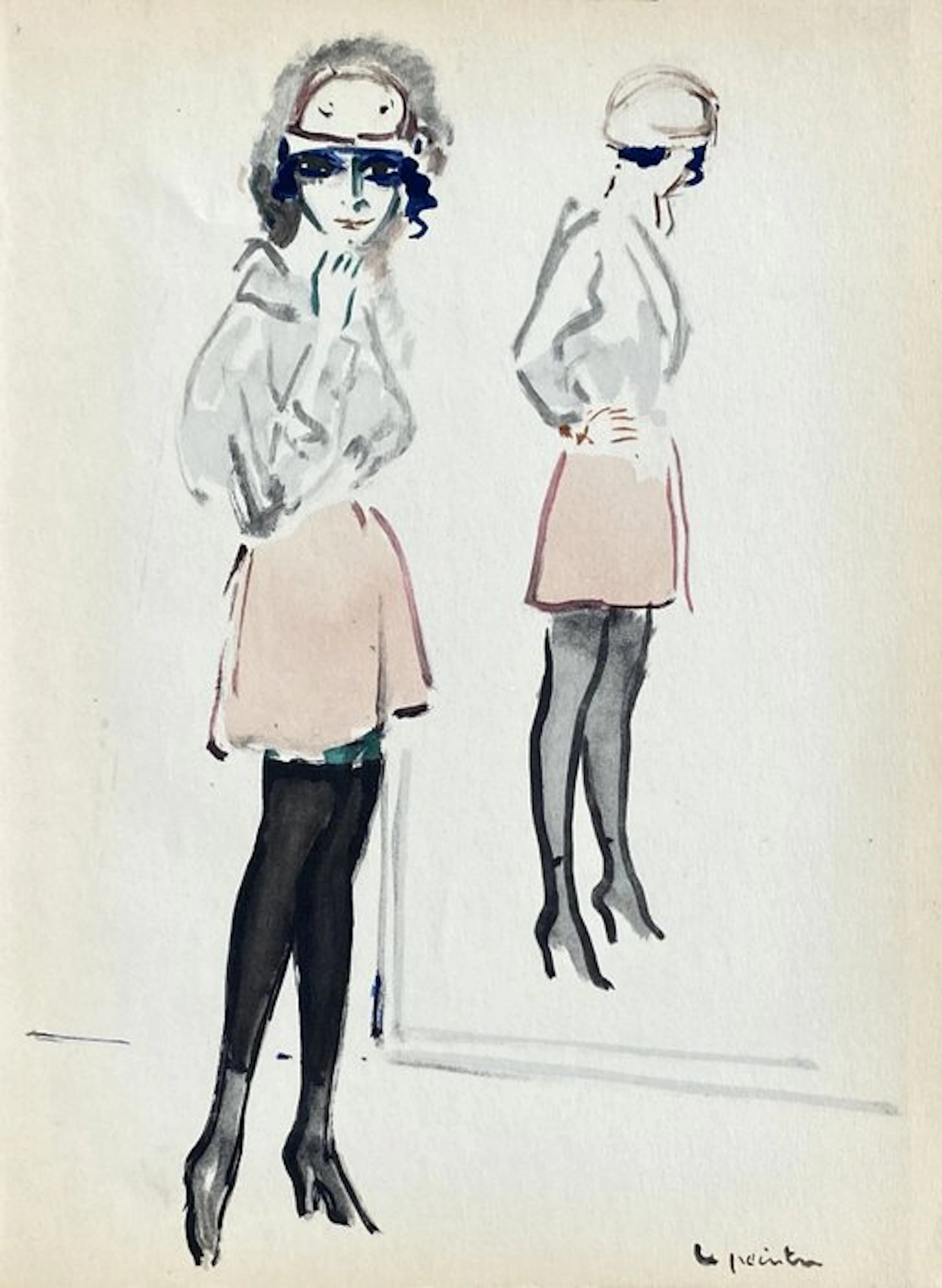Kees Van Dongen (1877-1968) - Le mannequin aux grands yeux