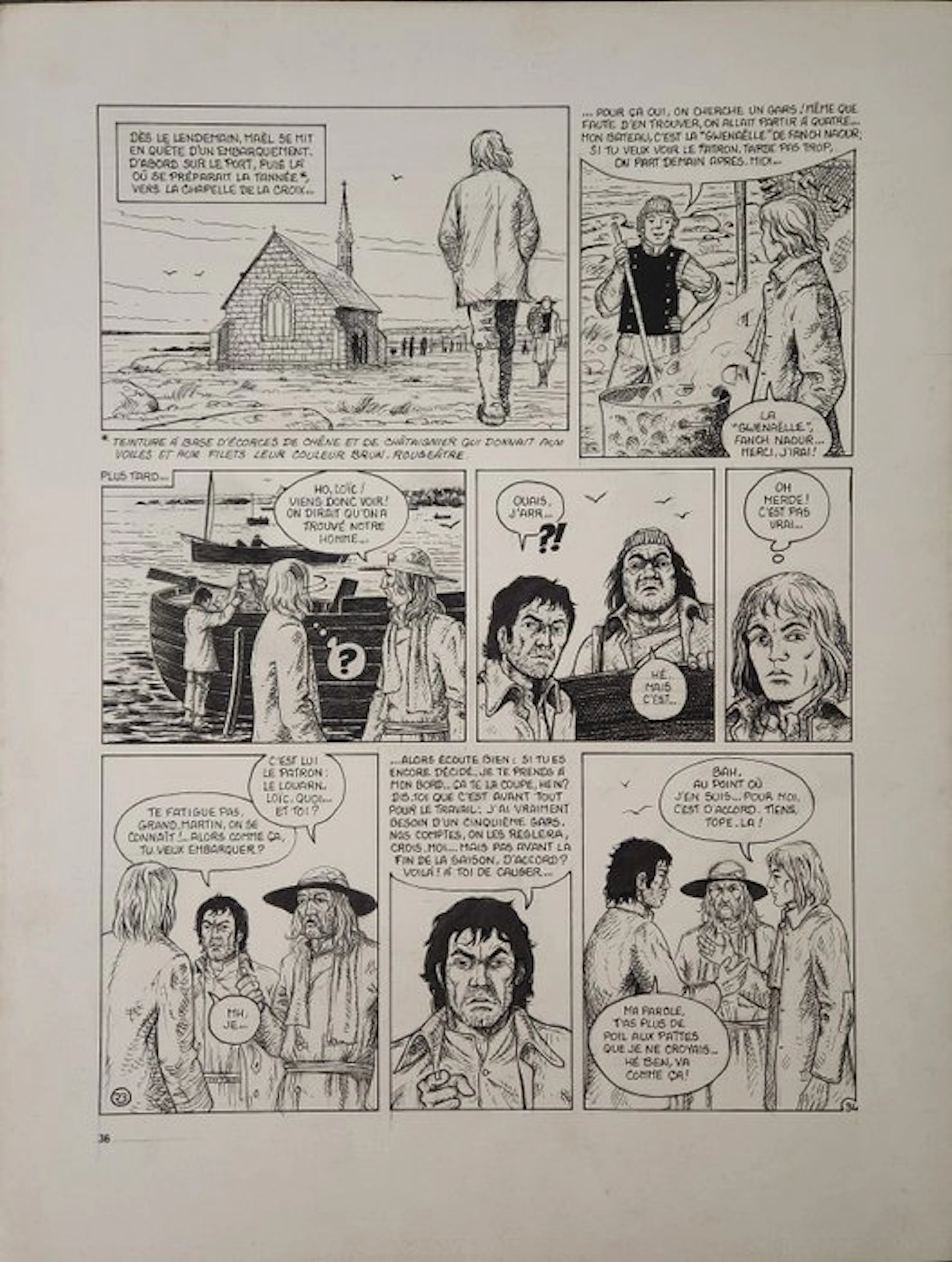 Bochard, Roland - 1 Original page - Le Mois Noir - 1979