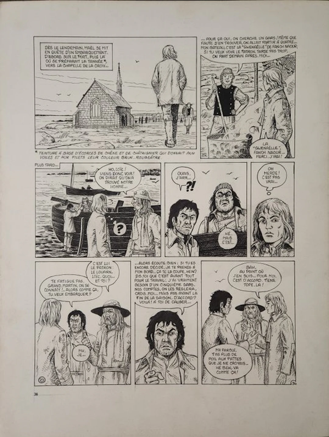 Bochard, Roland - 1 Original page - Le Mois Noir - 1979