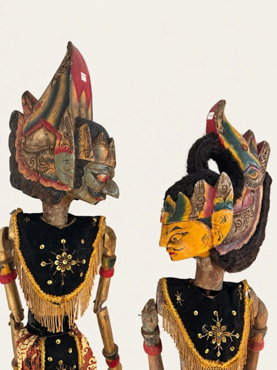 Wayang golek (2) - Wood, Textile, Hair - 1960-1970, 1970-1980, 1980-1990